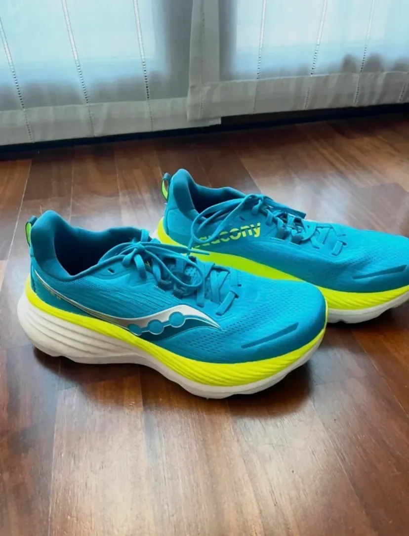 Chaussures de running bleu jaune fluo – bon – bleu turquoise et jaune fluo 2