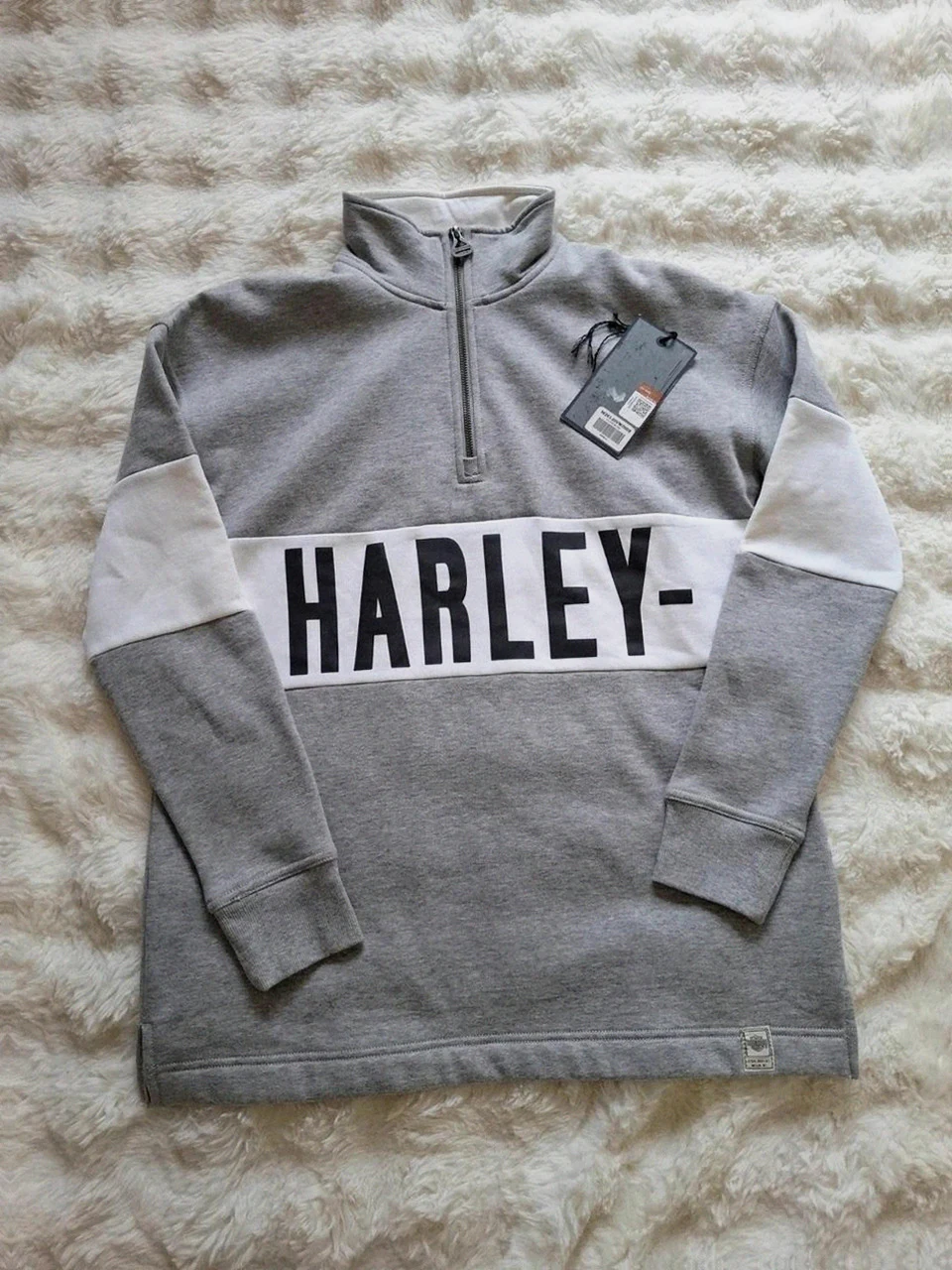 Harley-Davidson Sweat-shirt Gris et Blanc T.S (36) – Harley Davidson – taille S