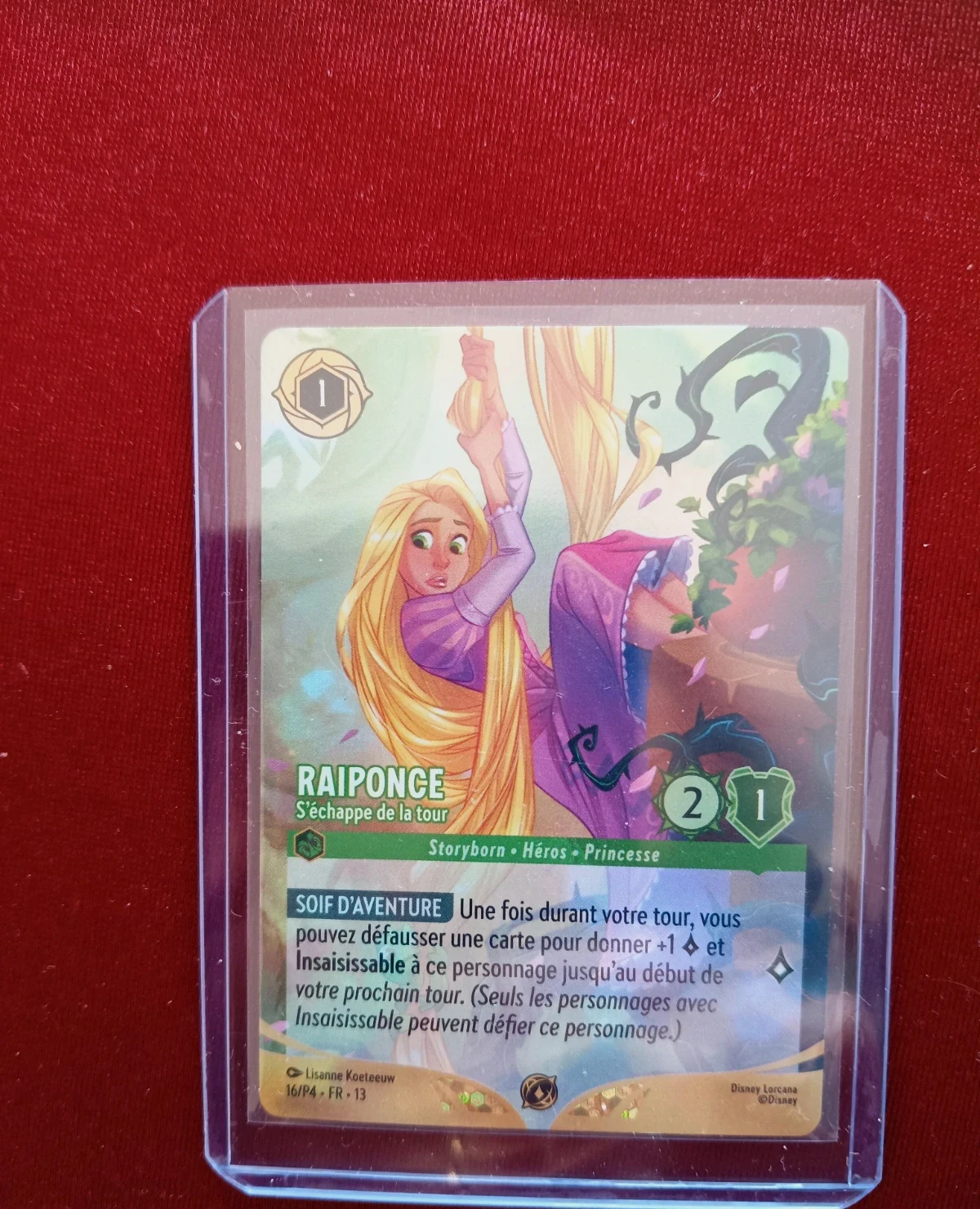 Carte Raiponce foil championnat chapitre 13 Lorcana