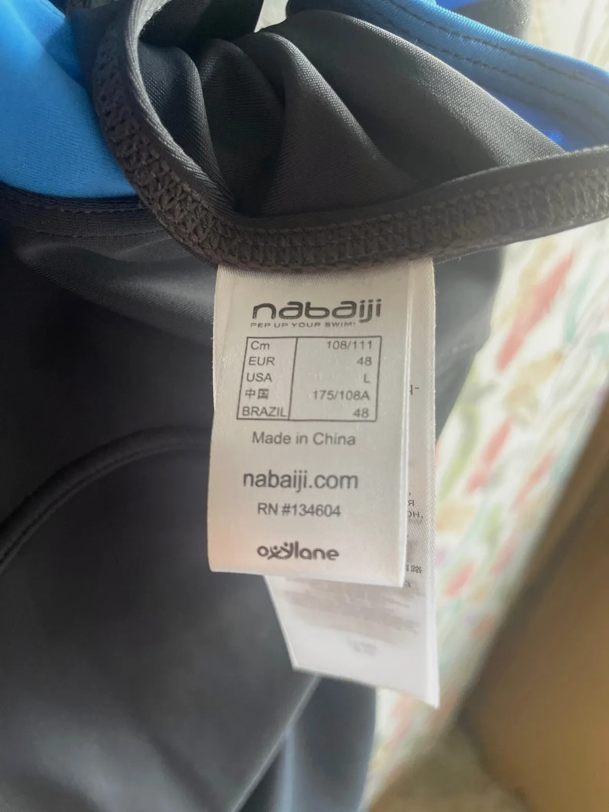 Bañador nabaiji- Talla L – Nabaiji – taille L / 40 / 12 2