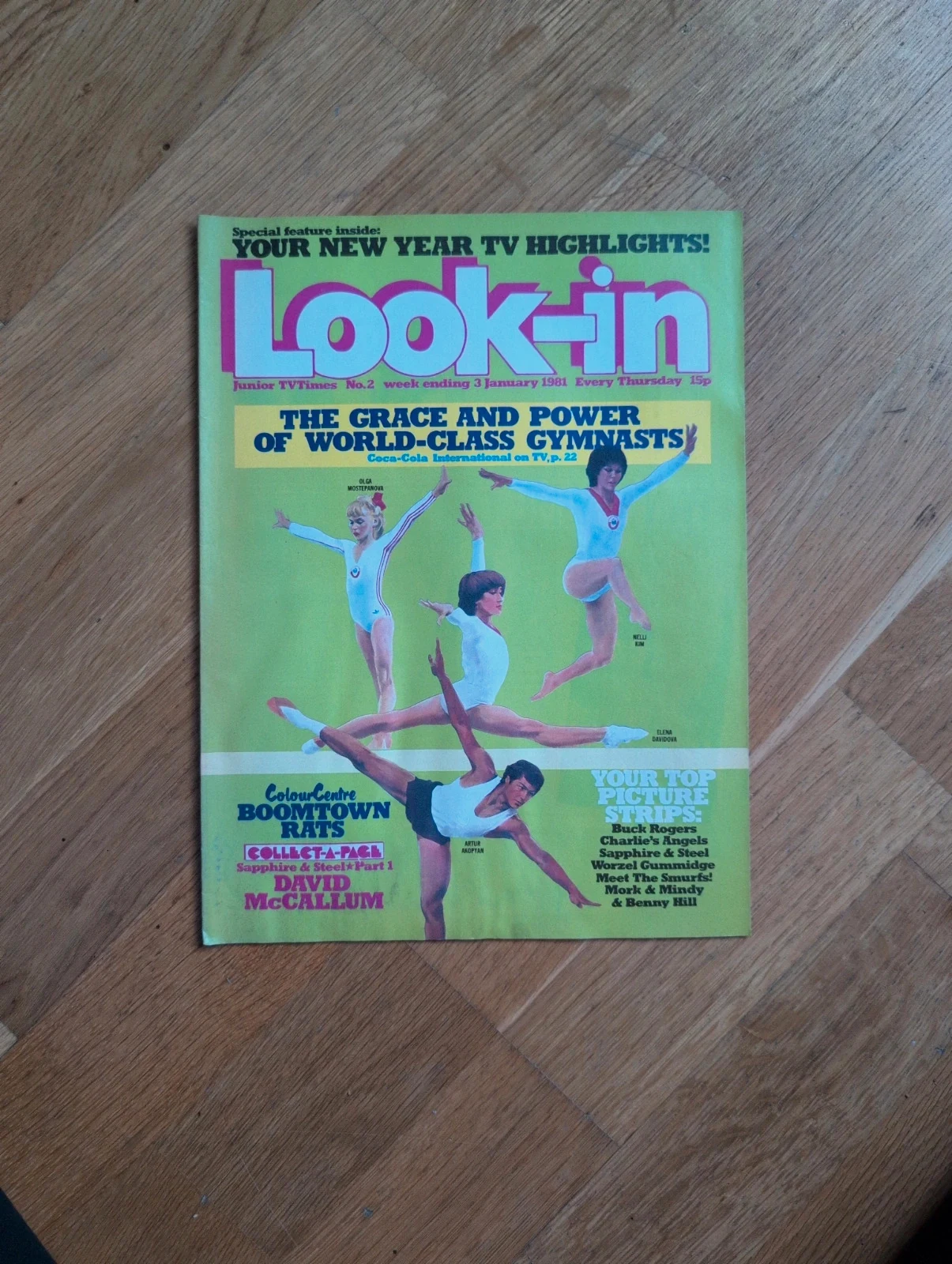 Vintage Look-in magazine, issue No. 2, for the week ending January 3rd 1981