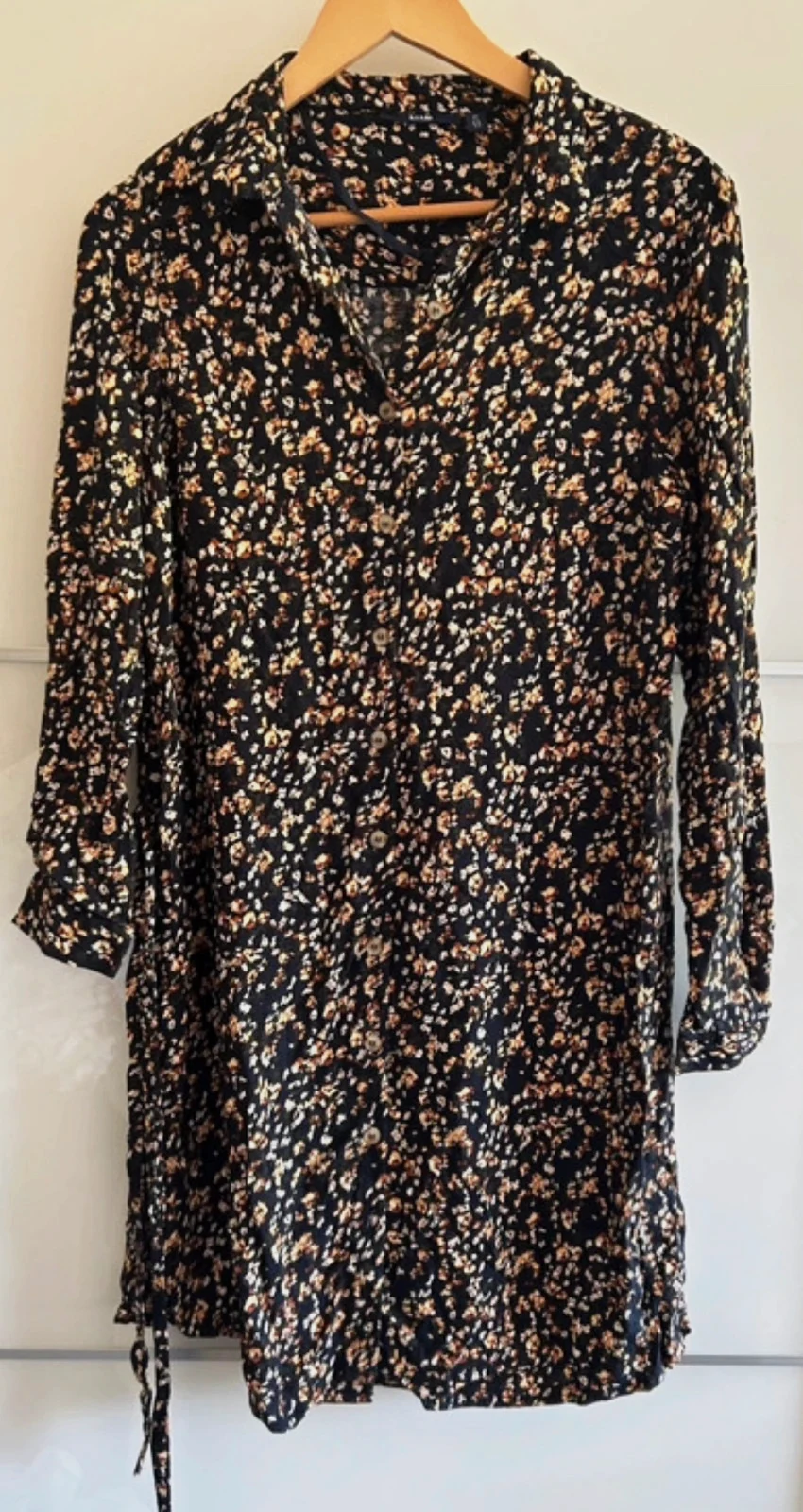 Robe chemise fluide fleurie Kiabi taille 42 bohème chic – Kiabi – taille XL / 42 / 14