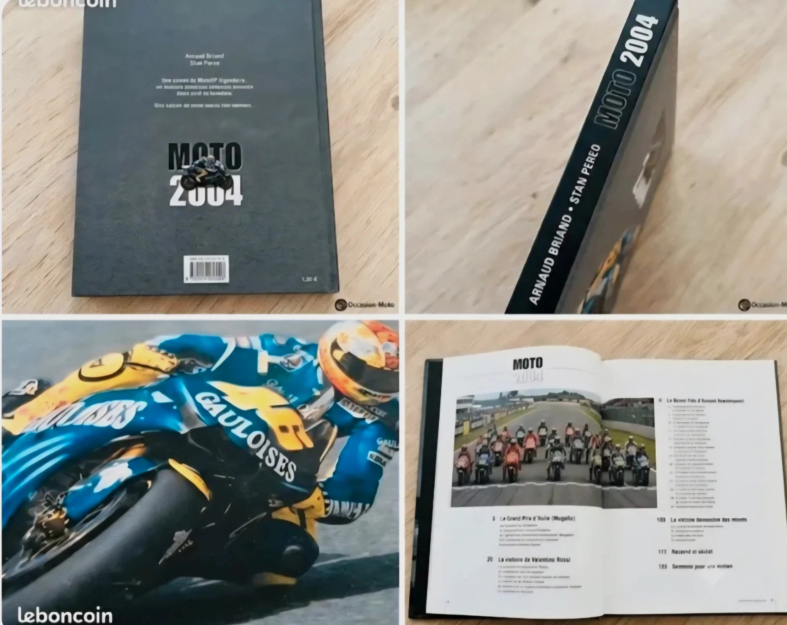 Livre Moto 2004 – Arnaud Briand & Stan Perec – Grand format – MotoGP / Saison 2004