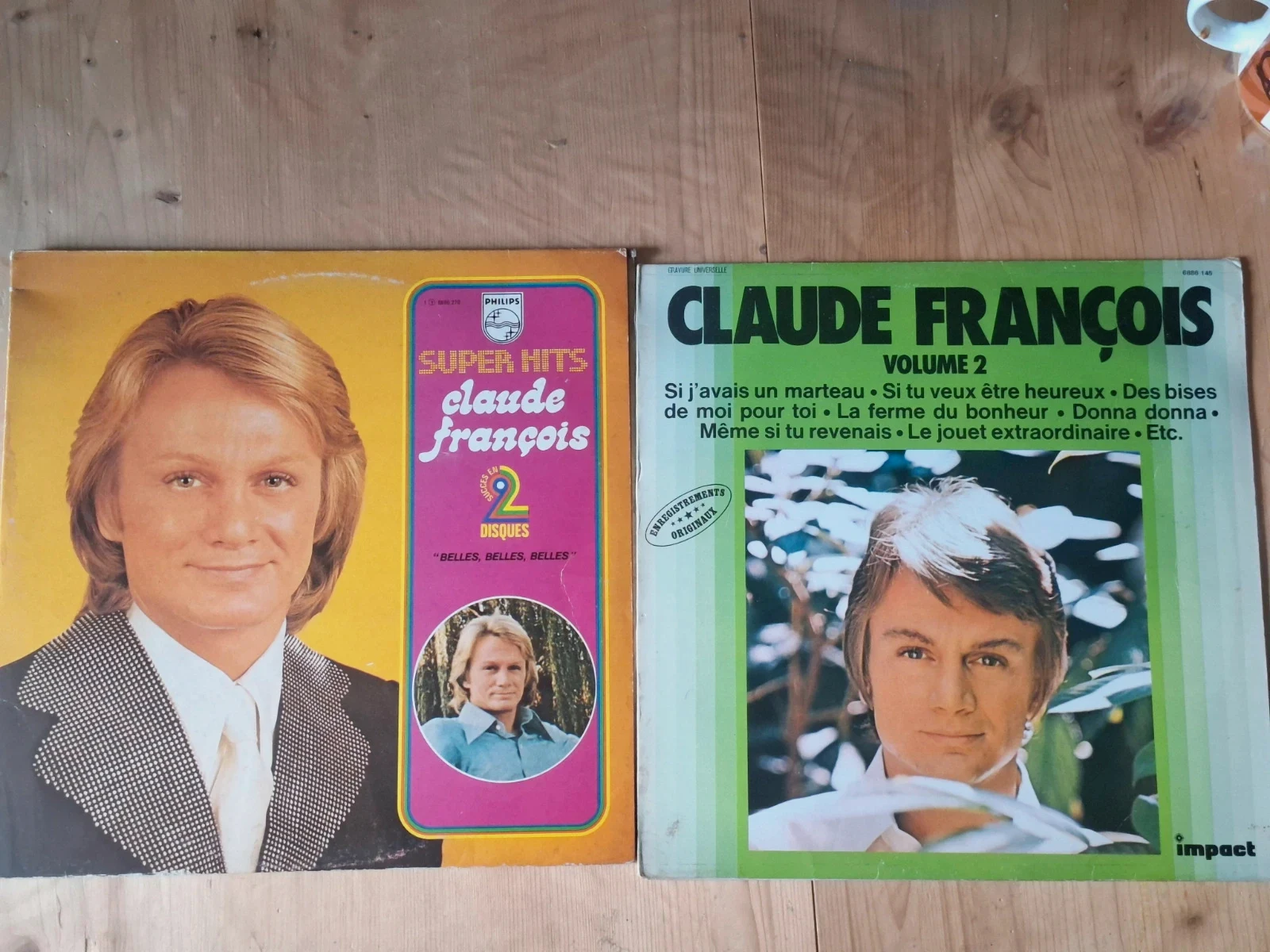 lot de 2 vinyle claude francois