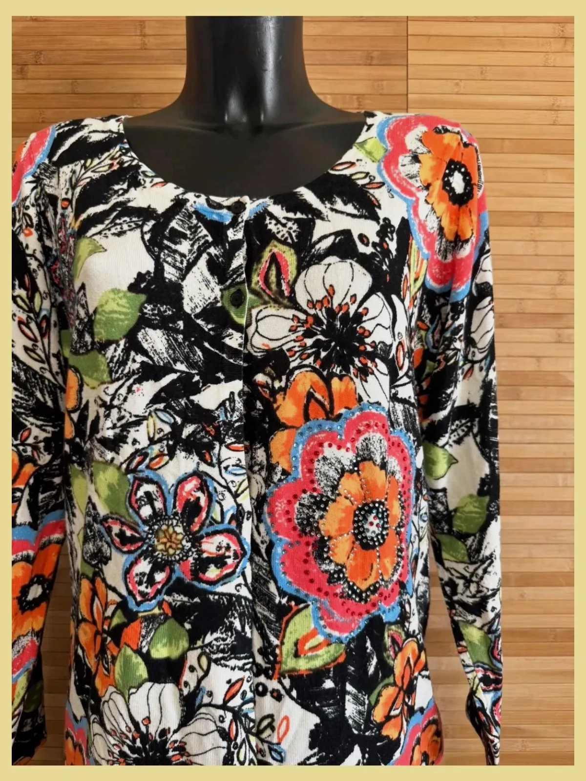 Divino cárdigan flores de Amy Vermont talla 46 😍 – Amy Vermont – taille XXXL / 46 / 18 3