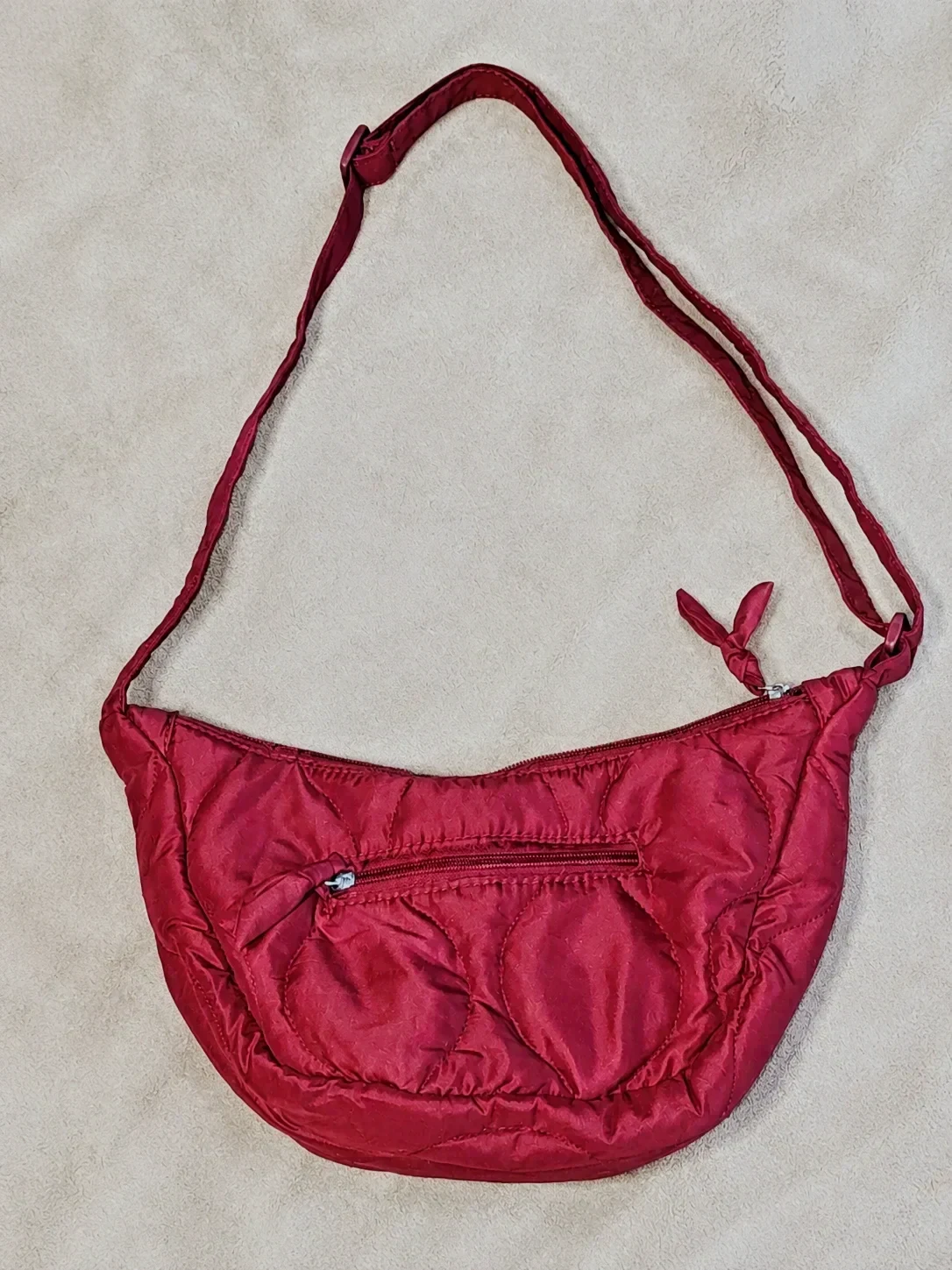 Sac à main / épaule bordeaux matelassé – Neuf sans étiquette