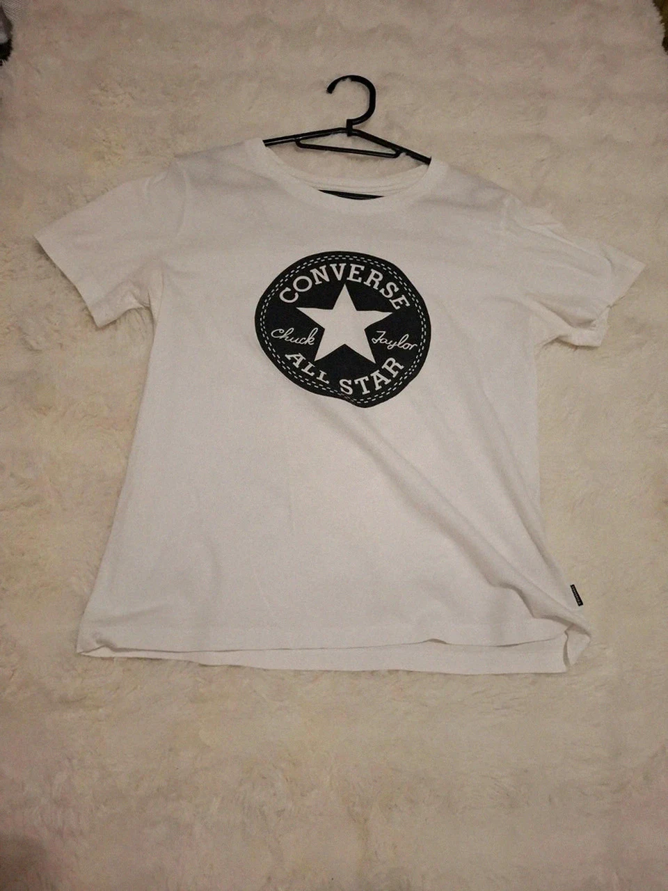 T-shirt blanc Converse logo rond Chuck Taylor - Taille S