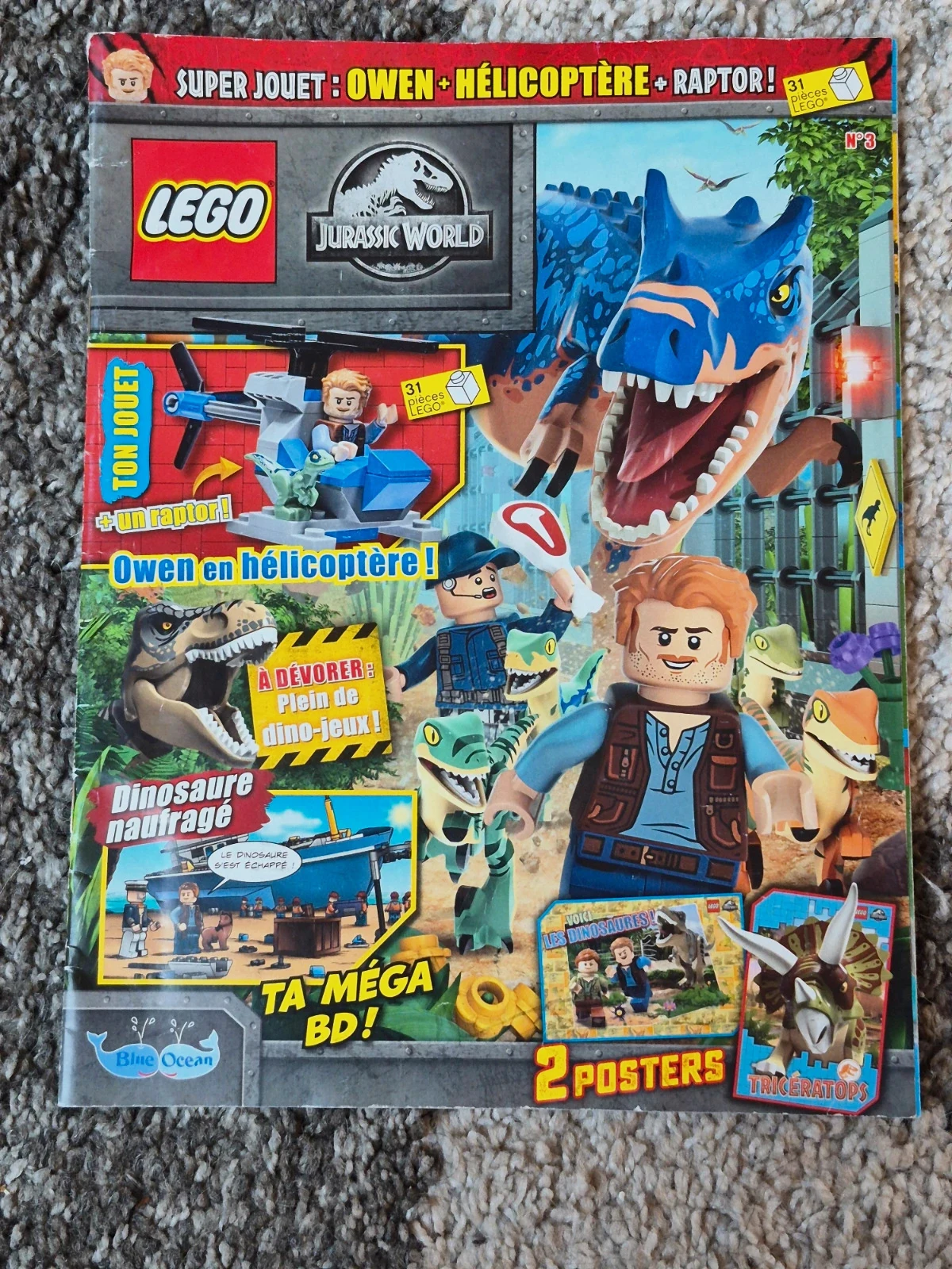 Magazine LEGO Jurassic World n°3 - Avec 2 Posters et Jeux