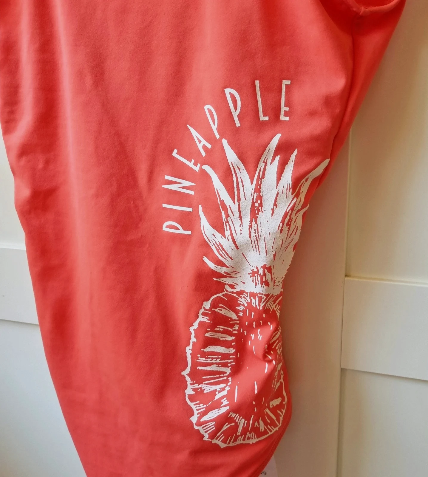 Bañador con motivos tono coral – TEX – taille M / 38 / 10
