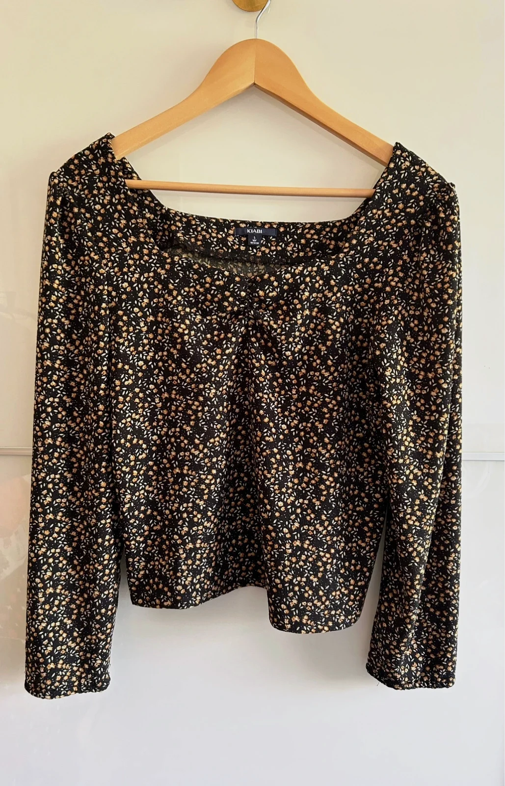 blouse courte Kiabi taille S legere imprimée fleurie manches longues – Kiabi – taille S / 36 / 8