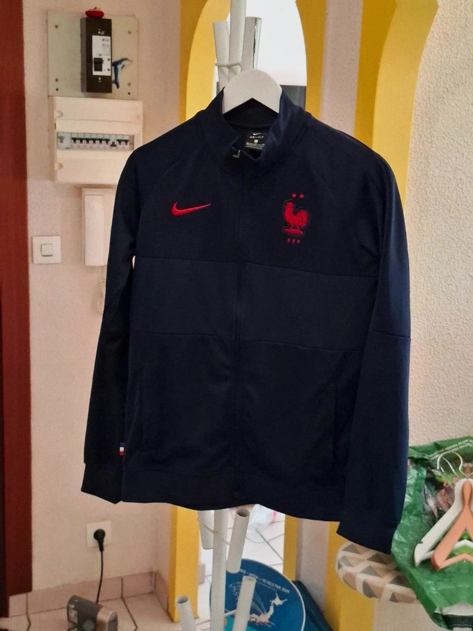 Veste Nike d'Entraînement FFF (Saison 20/21) - Rouge / Bleu Marine - Taille S Adulte