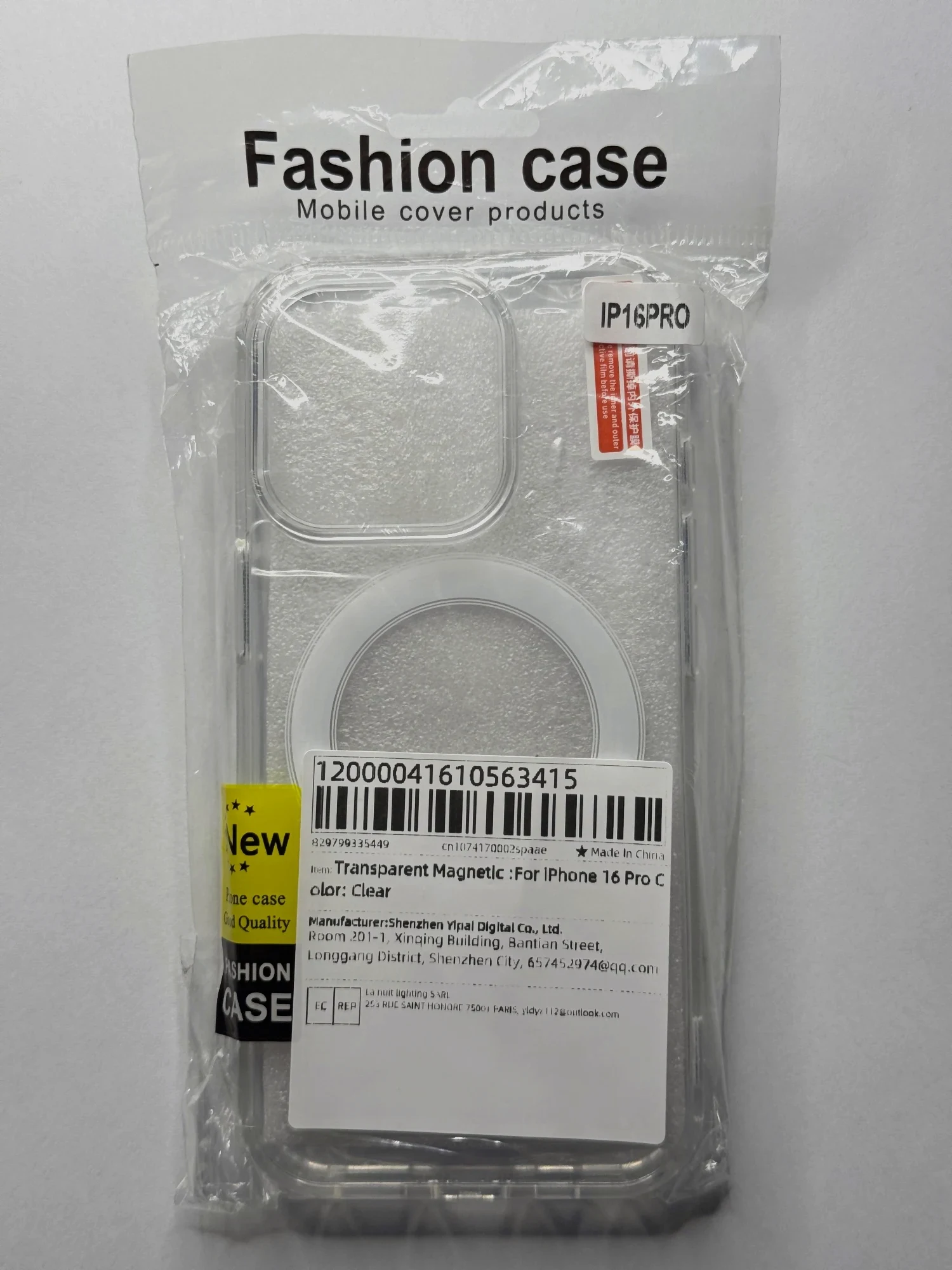 Coque transparente iPhone 16 Pro MagSafe – Protection renforcée