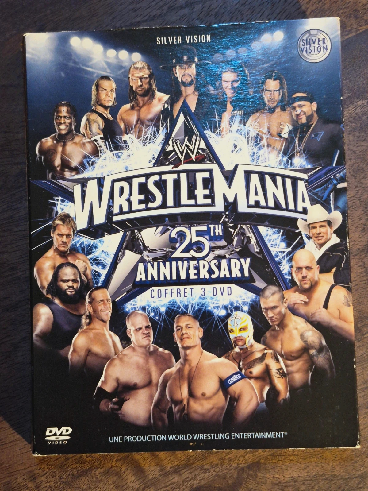 Coffret Collector 3 dvd WWE WrestleMania 25 - Édition Silver Vision complet