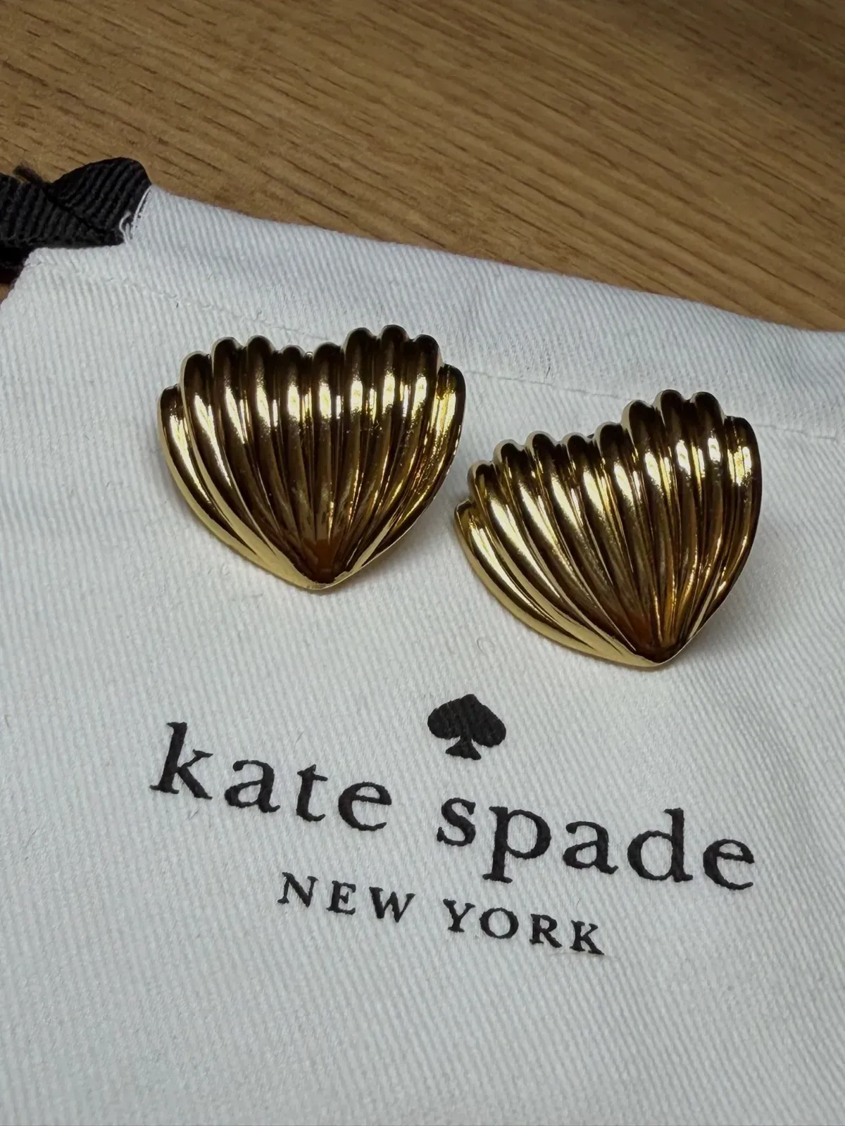 Boucles d'oreilles cœur Kate Spade dorées – Kate Spade – doré – taille Taille unique 2