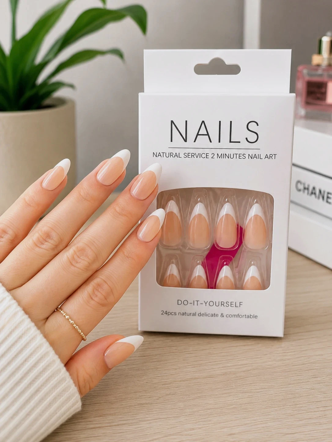 Capsules ongles French manucure 24 pièces – Neufs