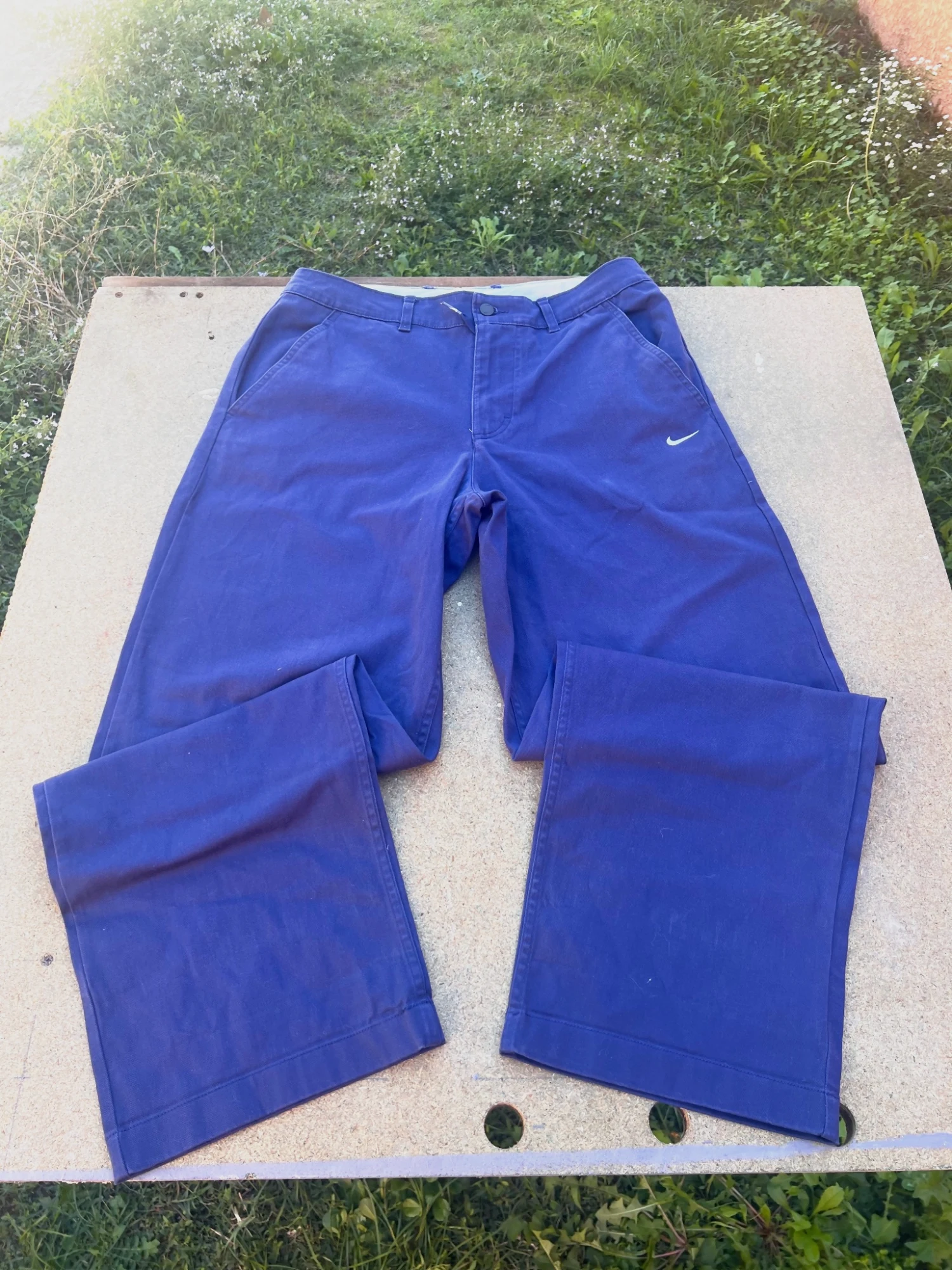 Pantalon chino Nike bleu taille M 