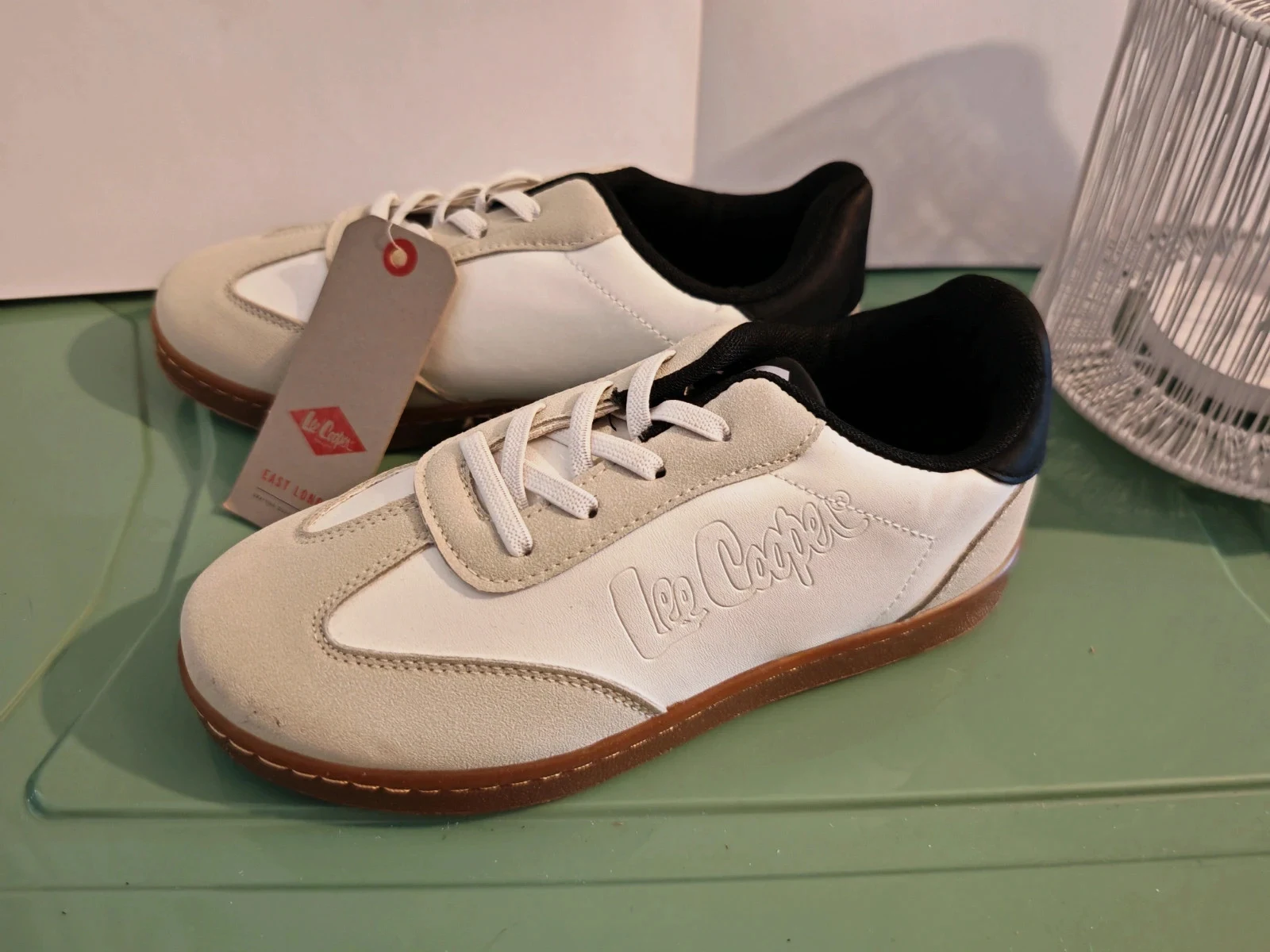 Baskets Lee Cooper neuves avec étiquette – T. 33 – Blanc/Beige