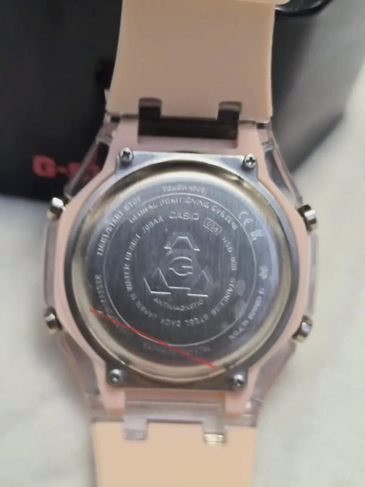Montre G-Shock rose transparent – Casio – rose poudré – taille S 8