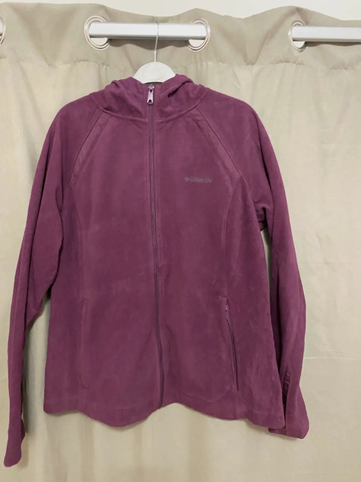 Veste polaire à capuche Columbia prune – Columbia – taille XL 2