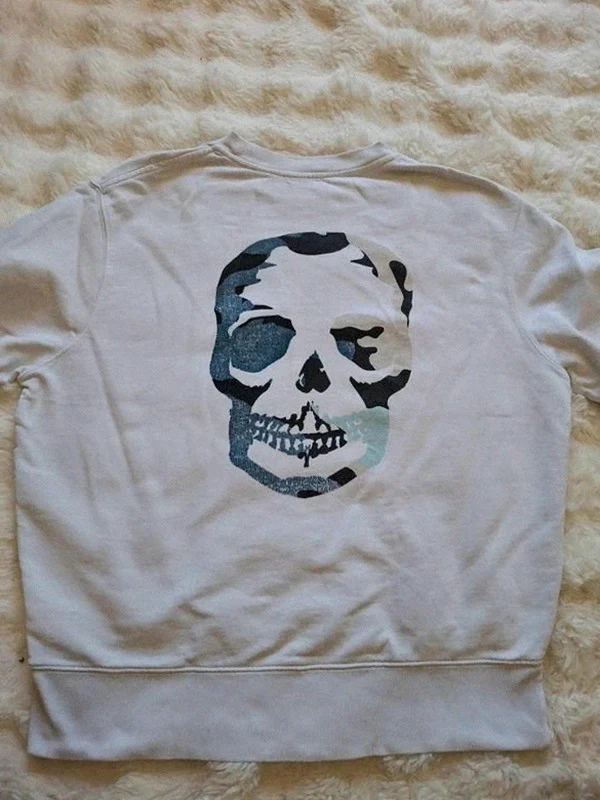 Pull / Sweat-shirt Blanc Imprimé Tête de Mort Zadig & Voltaire T.S – Zadig & Voltaire – taille S / 36 / 8