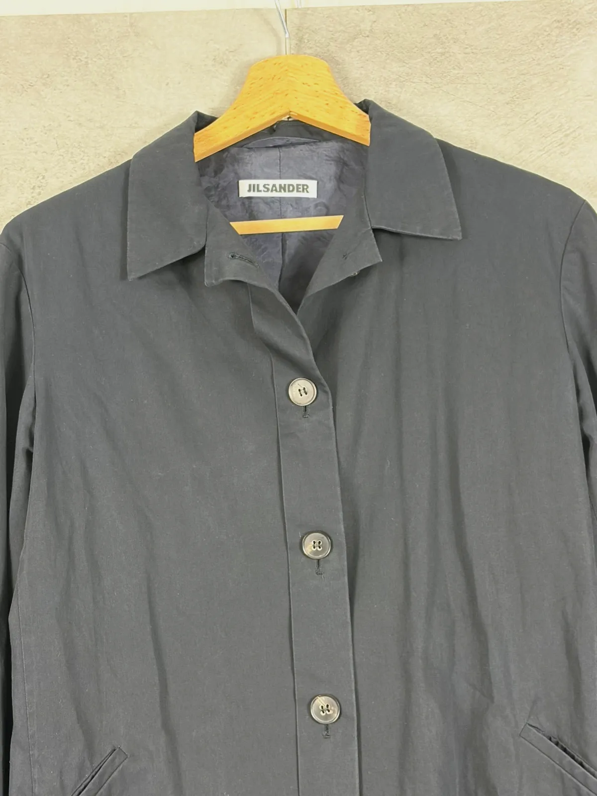 Jil Sander femmes veste légère taille 34 coton Made in Italy luxe minimaliste noire – Jil Sander – taille XS / 34 / 6 3