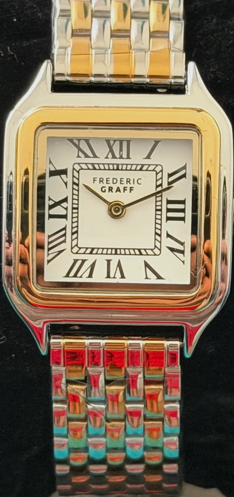 Magnifique montre Frederic Graff Neuve , style bicolore chic – Frederic Graff – taille Jusqu'à 30 mm