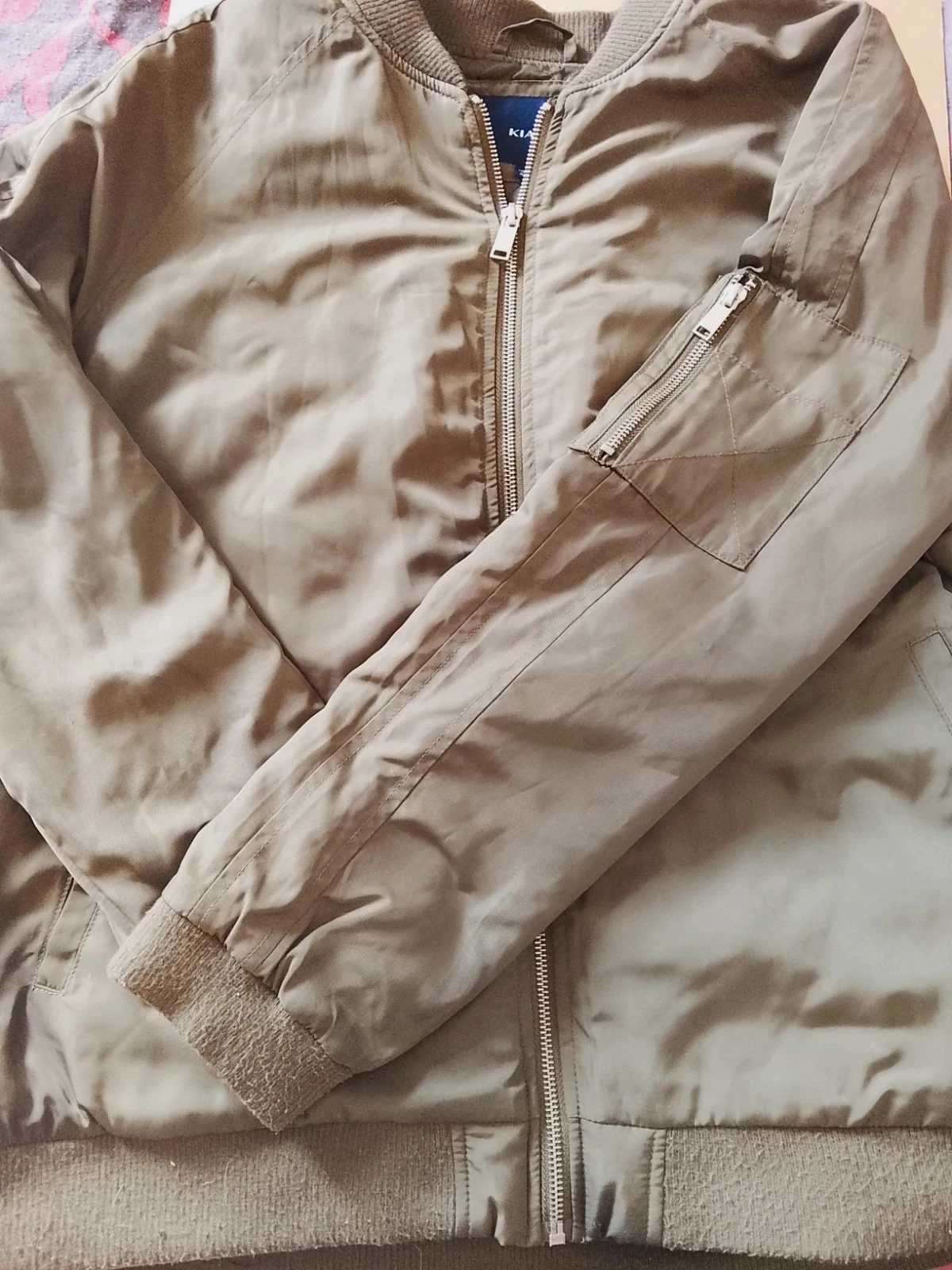 Veste bomber kaki Kiabi homme taille XL