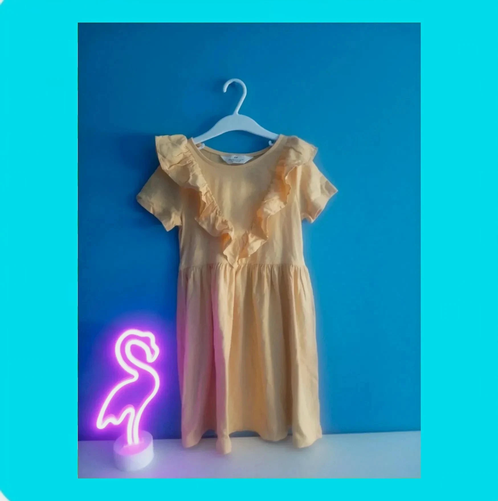 🩷 Bonito Vestido Corto Niña 🩷 – H&M – taille 7 ans / 122 cm
