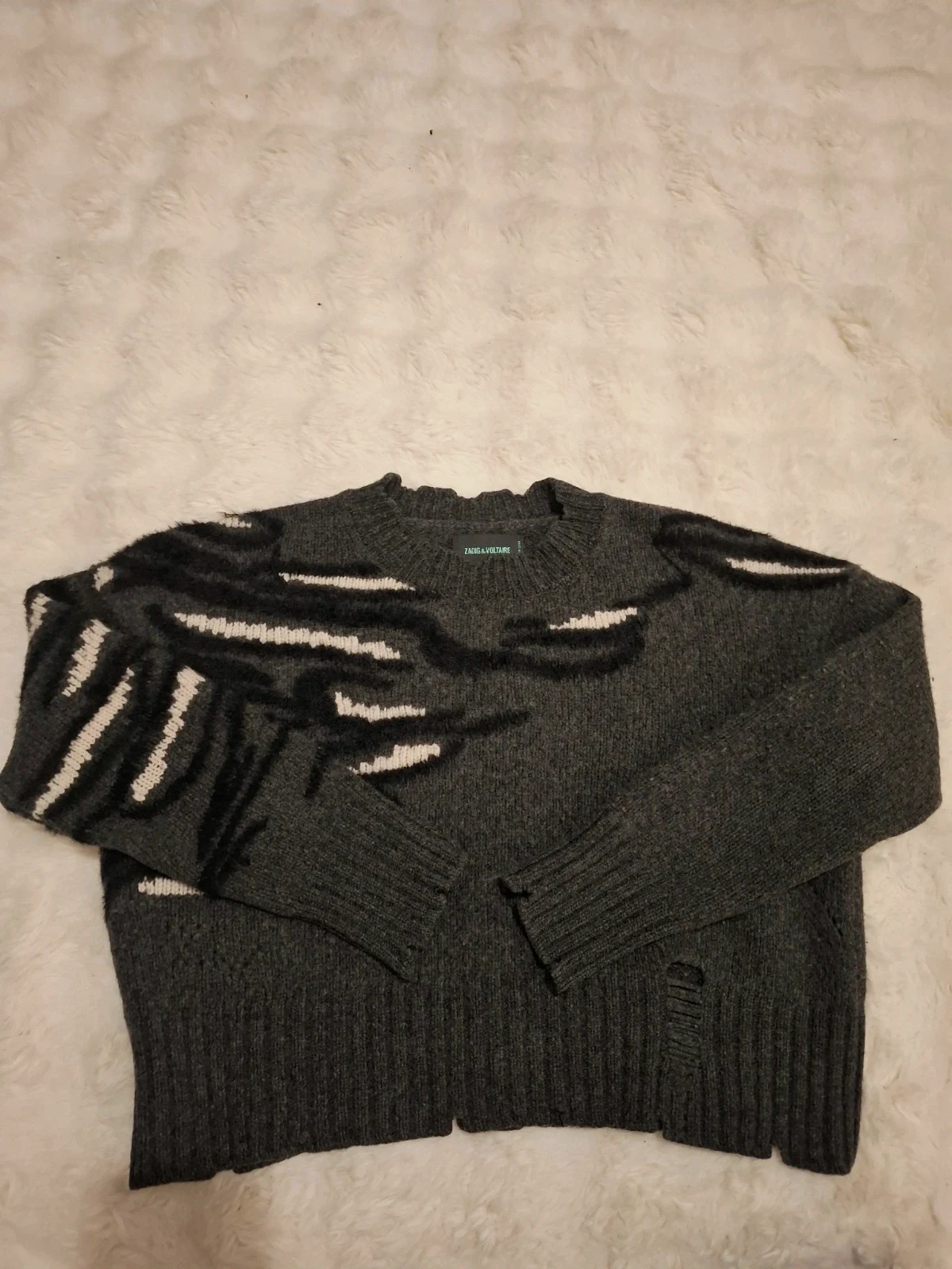 Pull Crop Boxy / Maille Graphique Zadig & Voltaire T.S / S