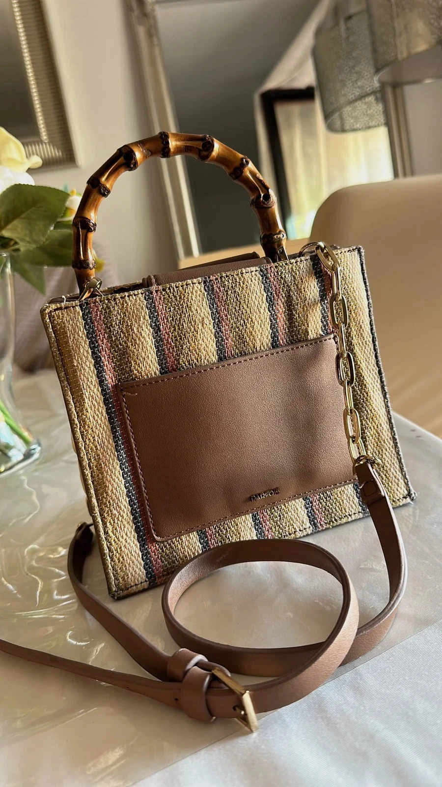 Bolso marrón vintage