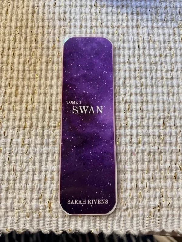Marque page Sarah rivens - Swan tome 1 fais mains