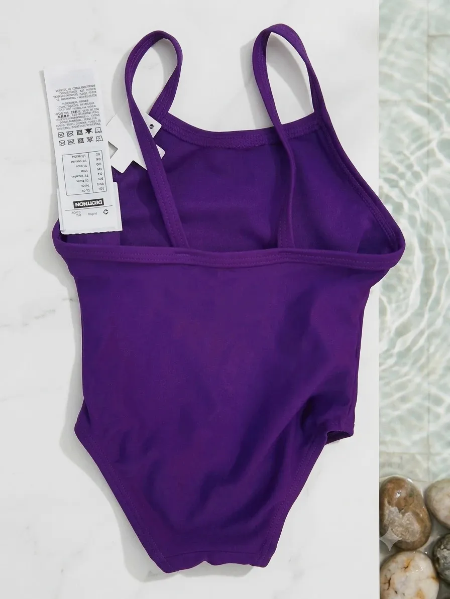 Bañador de natación Nabaiji morado - Talla 12 meses (nuevo con etiqueta) – Nabaiji – taille 12-18 mois / 80 cm 2
