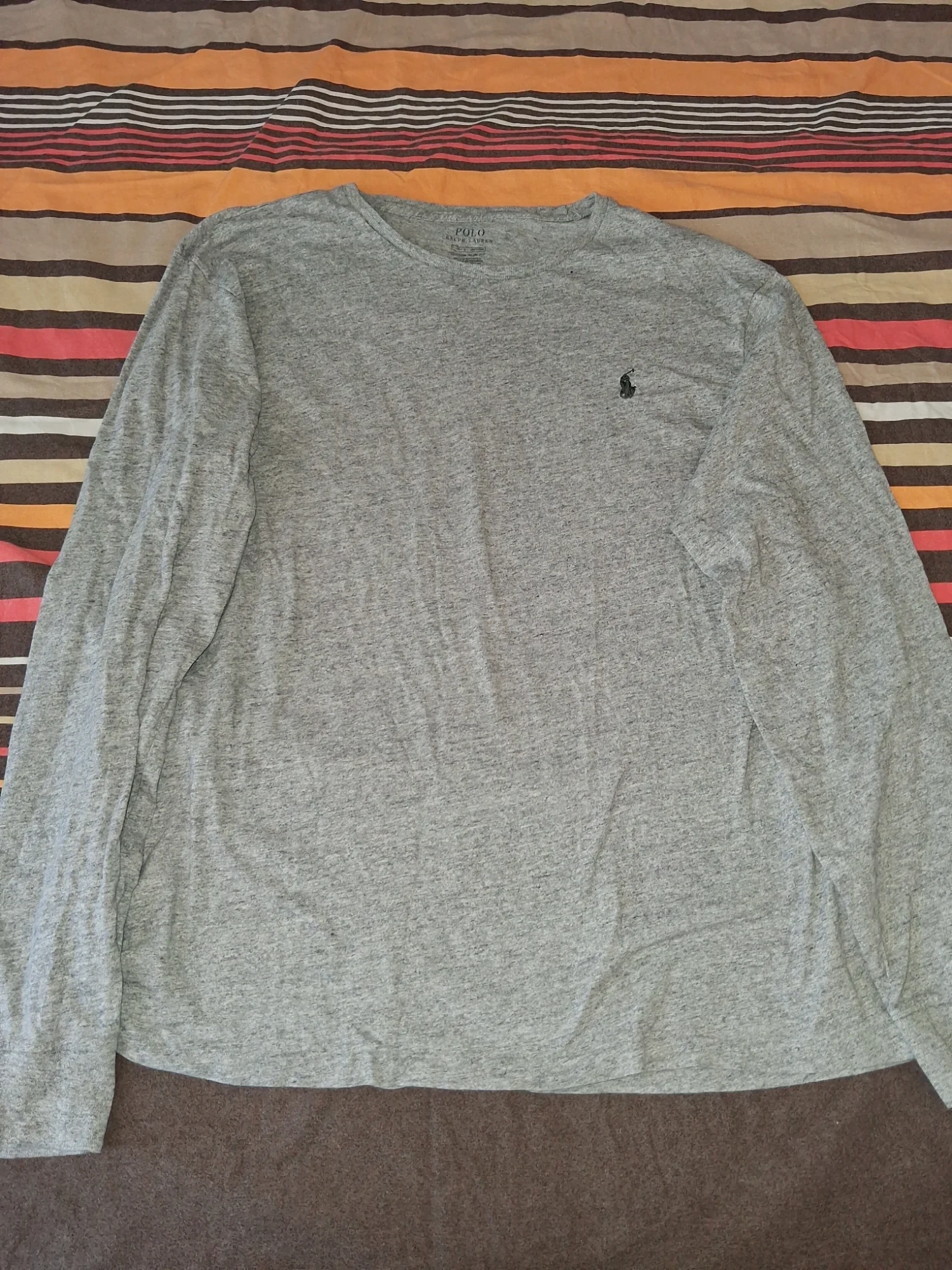 T-shirt manches longues Polo Ralph Lauren gris
