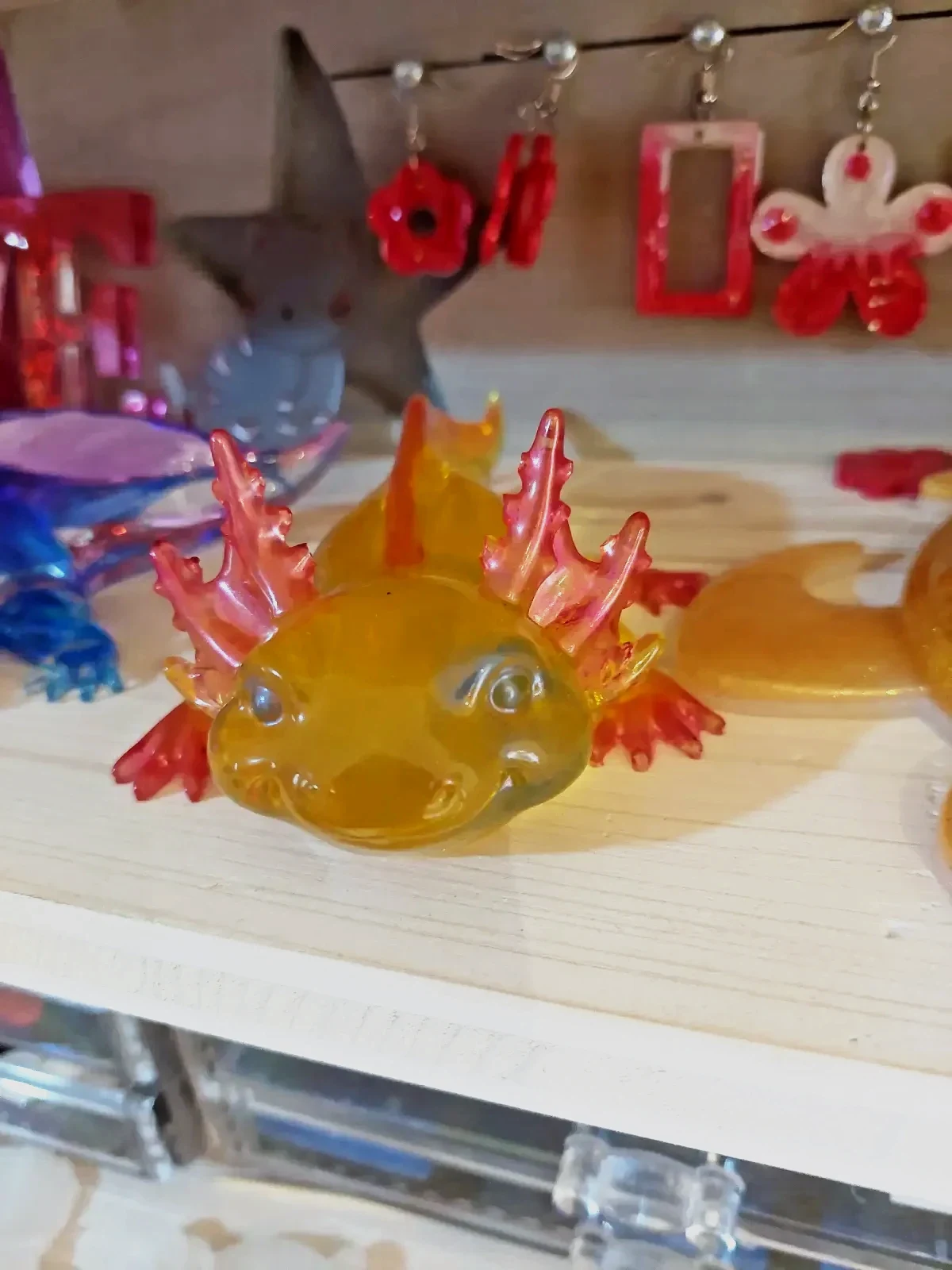 Axolotl en resine epoxy
