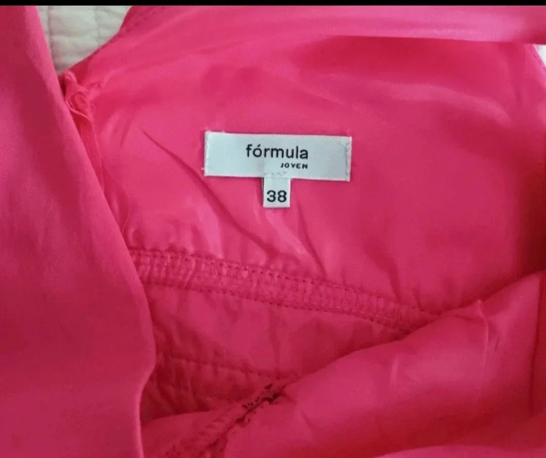 Vestido corto rosa Fórmula Joven talla 38 – Fórmula Joven – taille M / 38 / 10 4