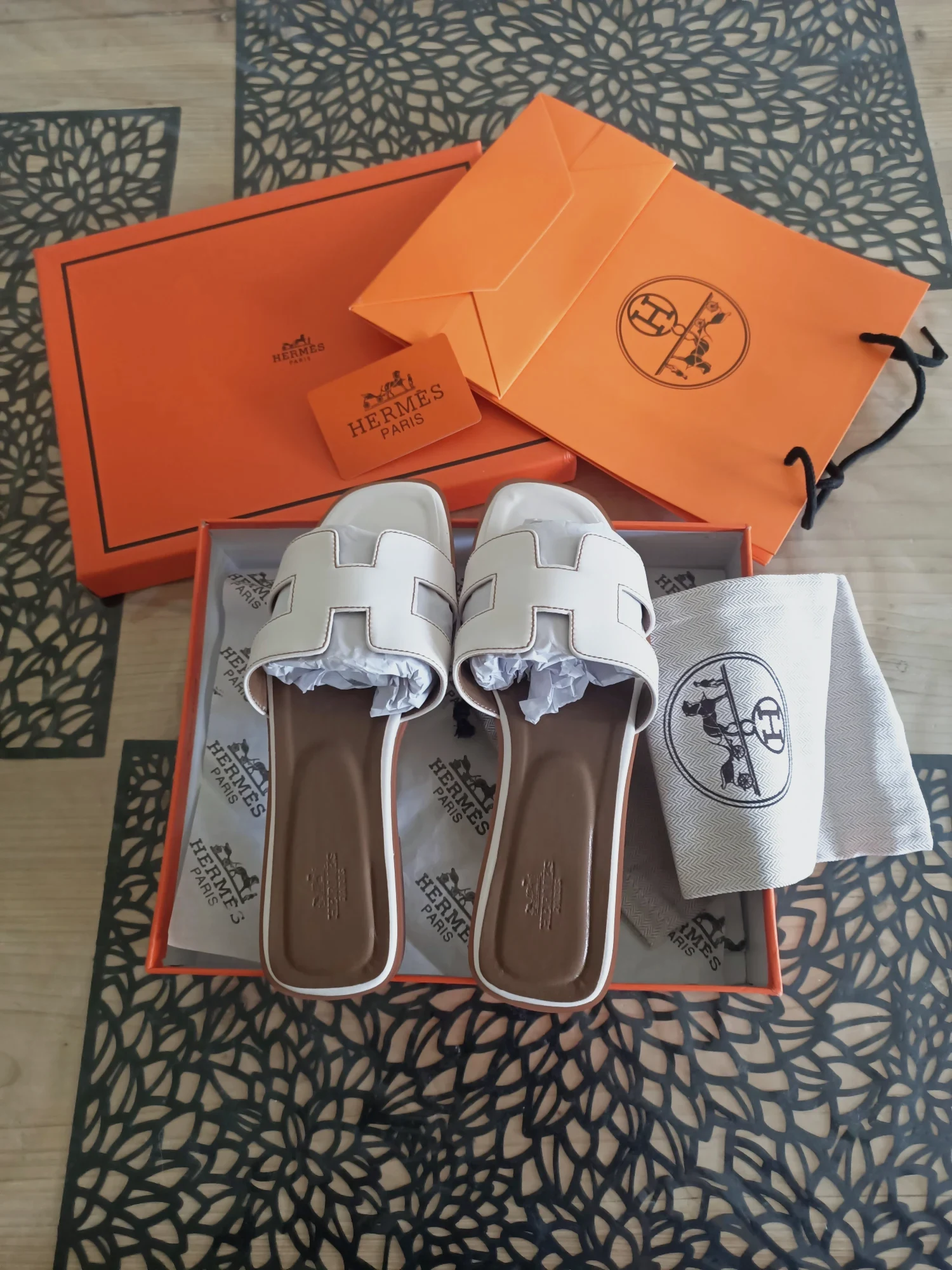 Claquette H Hermès – Hermès – taille EU 38