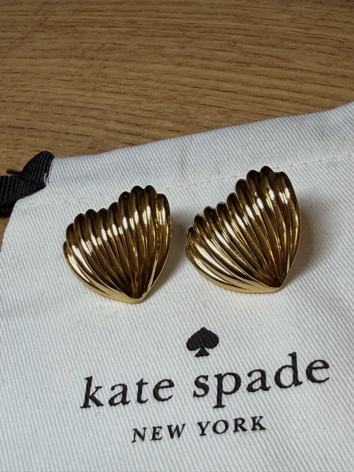 Boucles d'oreilles cœur Kate Spade dorées – Kate Spade – doré – taille Taille unique 4