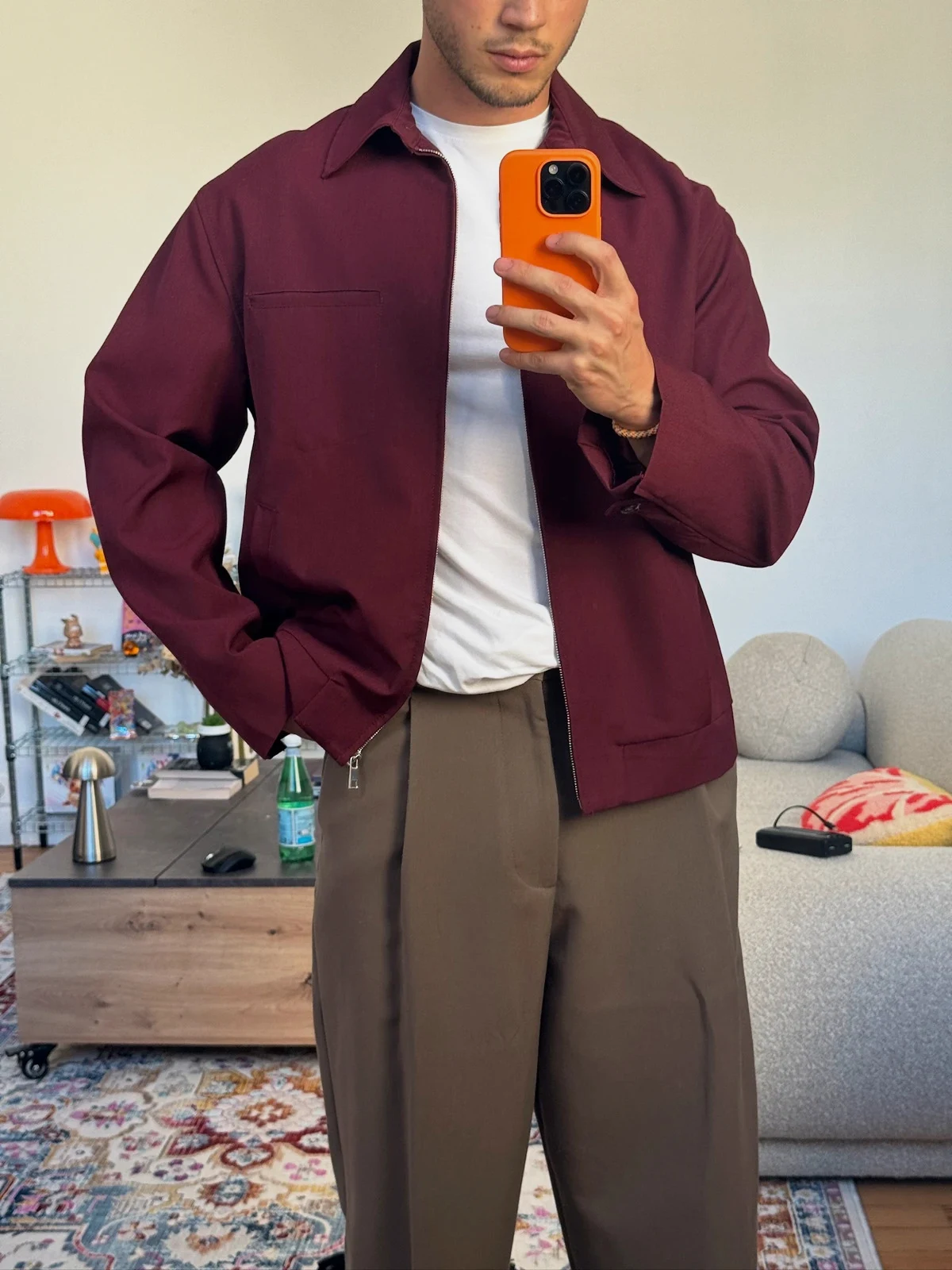 Veste Zara bordeaux très belle – Zara – taille M