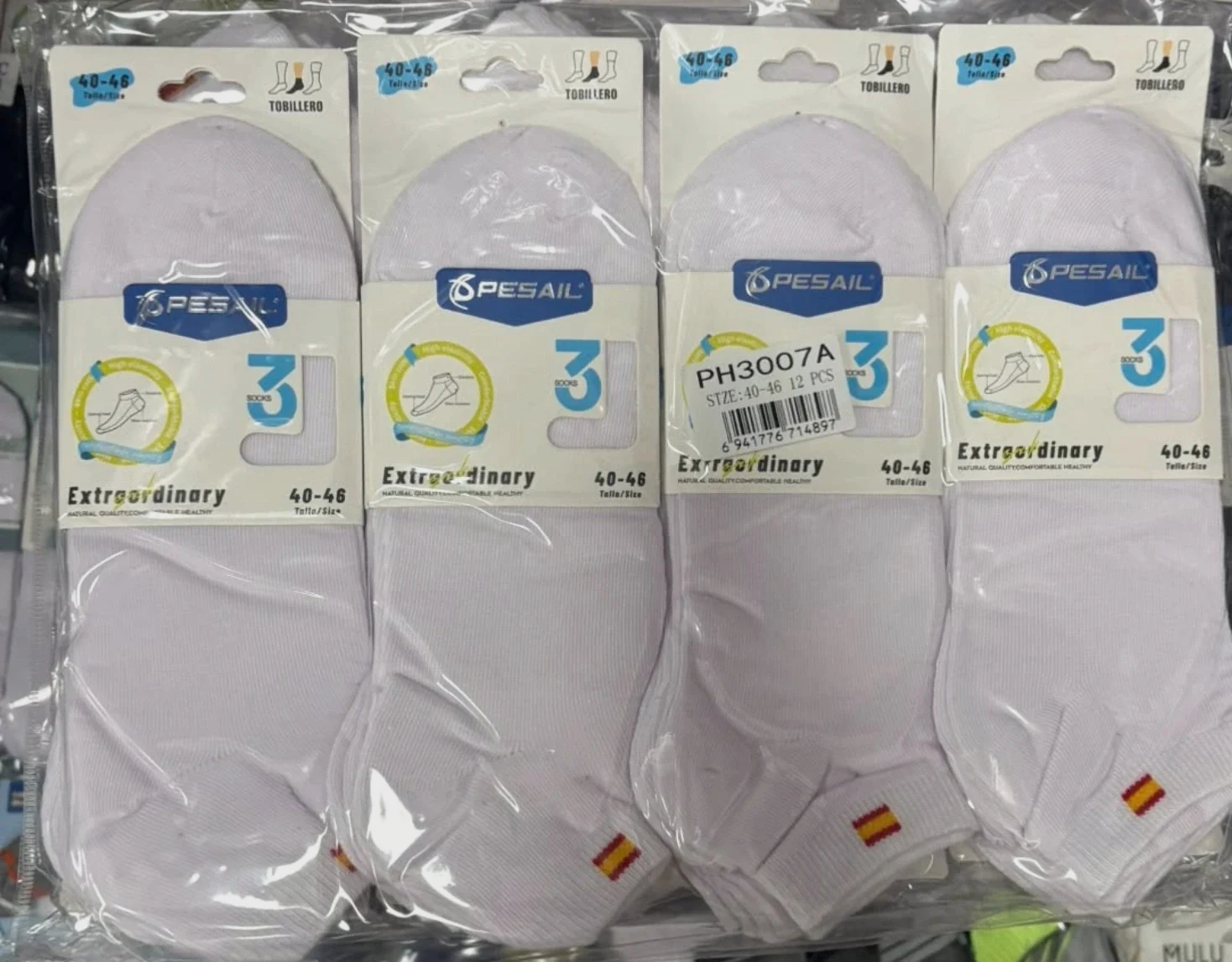 Calcetínes Tobillero 12 pares
