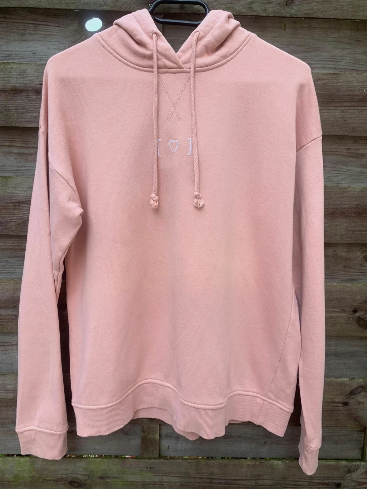 Sweat à capuche Undiz rose poudré / pastel – M – 100% coton