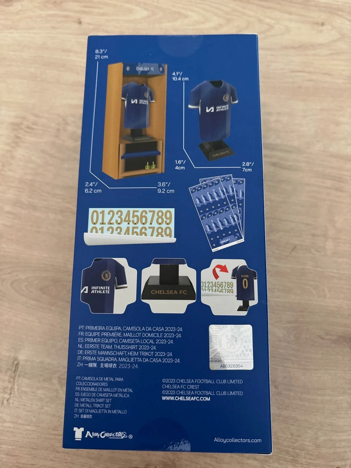 Maillot Chelsea en Métal 3D année 2023/2024 produit rare