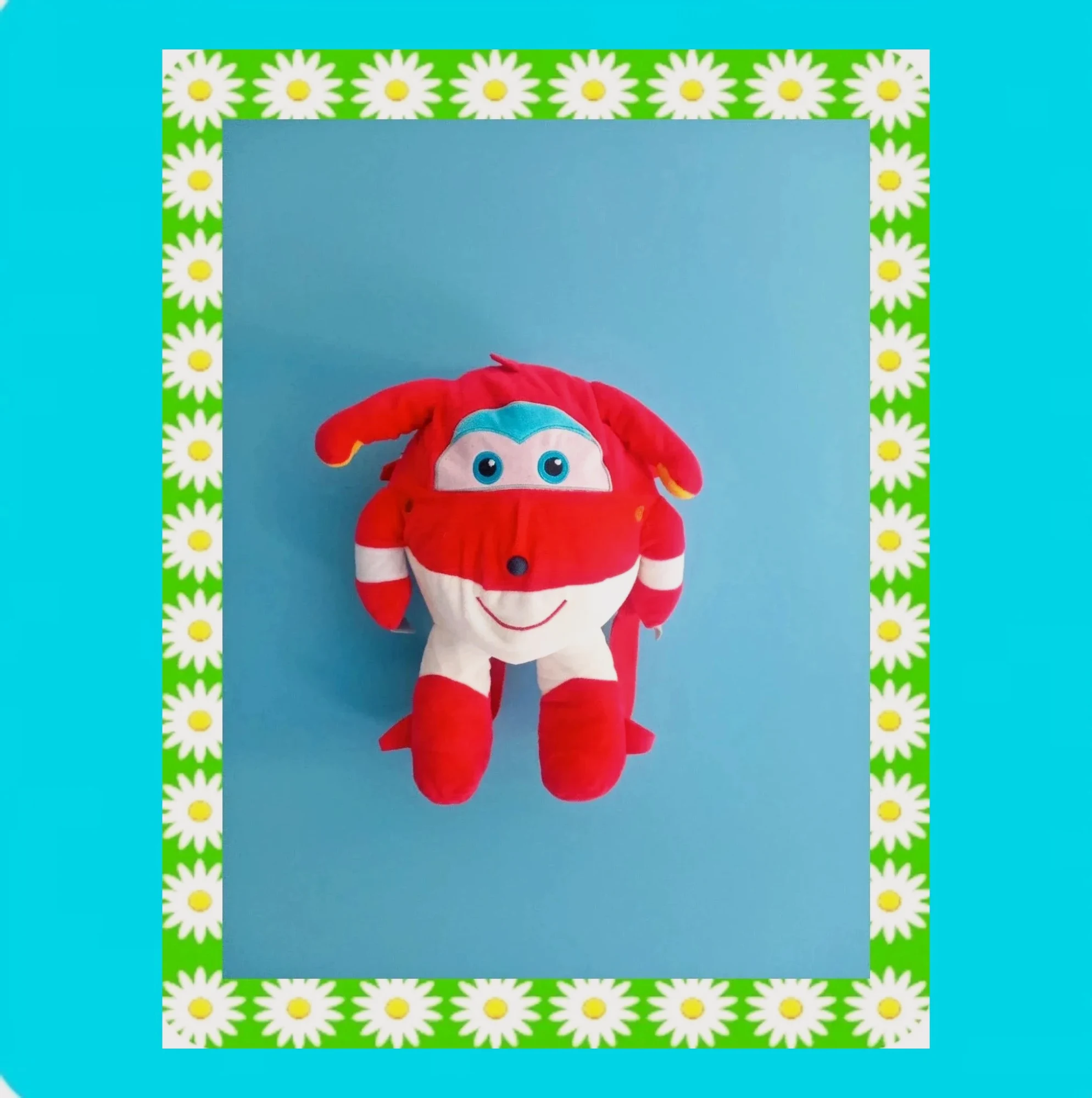 🩵 Bonita Mochila Infantil Peluche 🩵 – Super Wings
