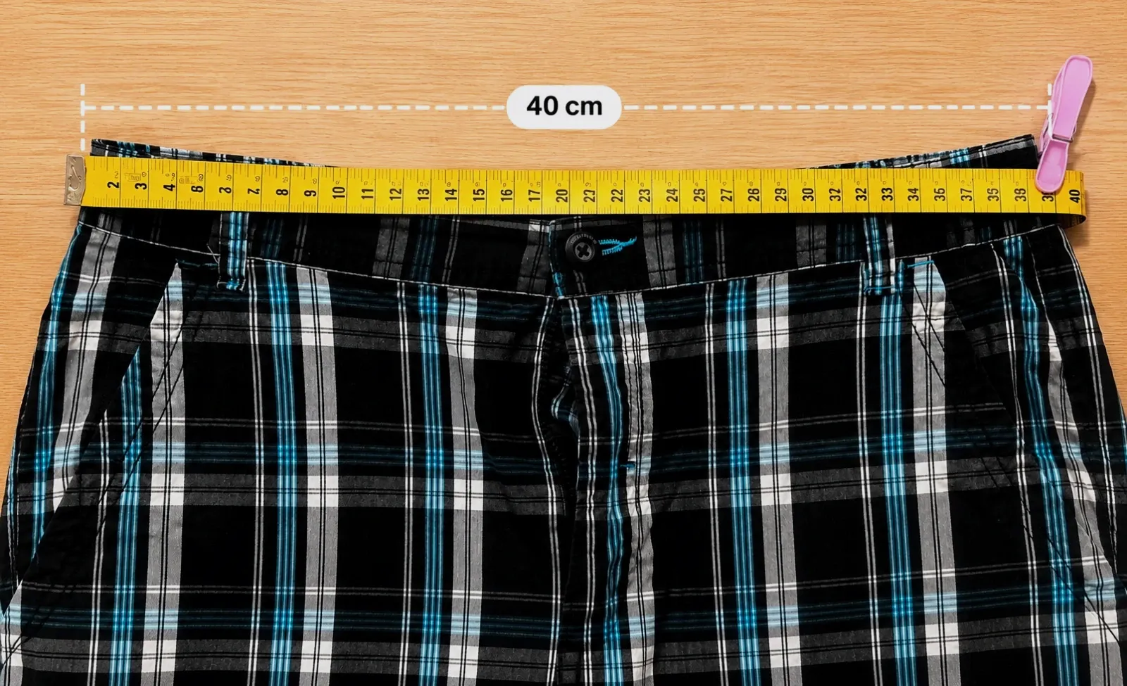 Bermudas cargo de cuadros c&a talla 170/176 – C&A – taille 15 ans / 170 cm 3