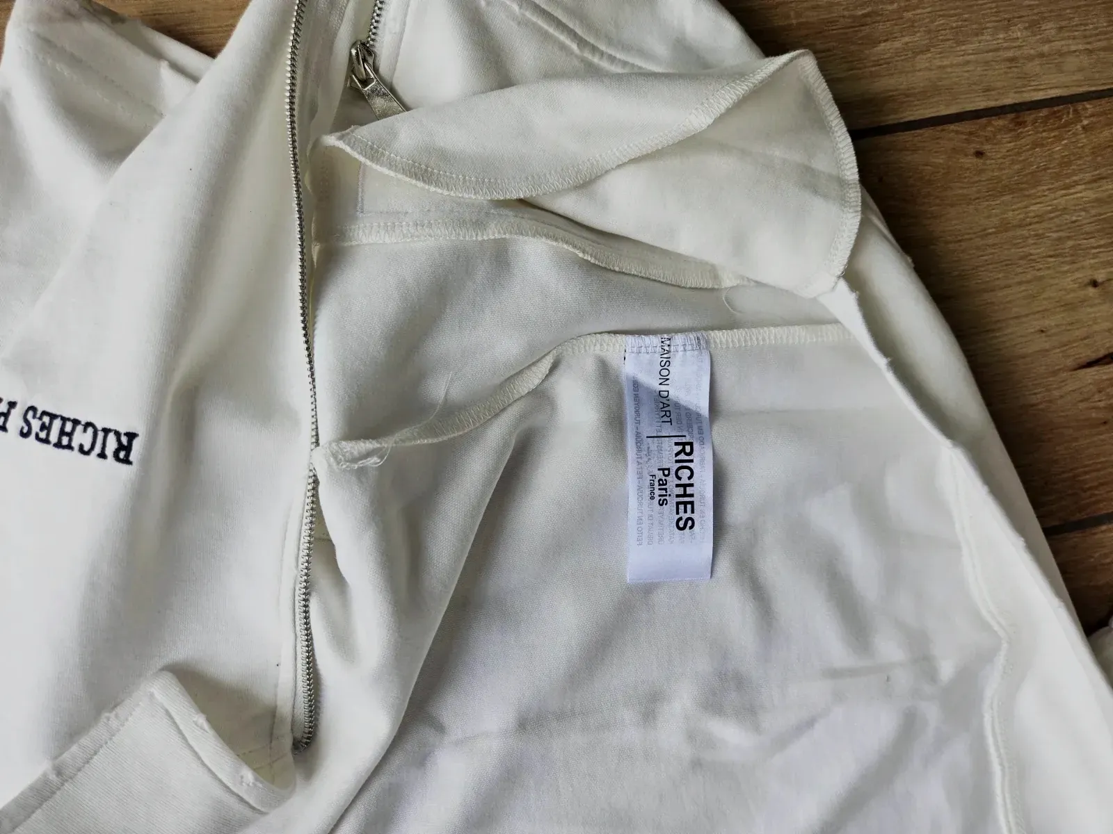 Survêtement blanc col polo manches courtes – Riches Paris – blanc – taille S 6