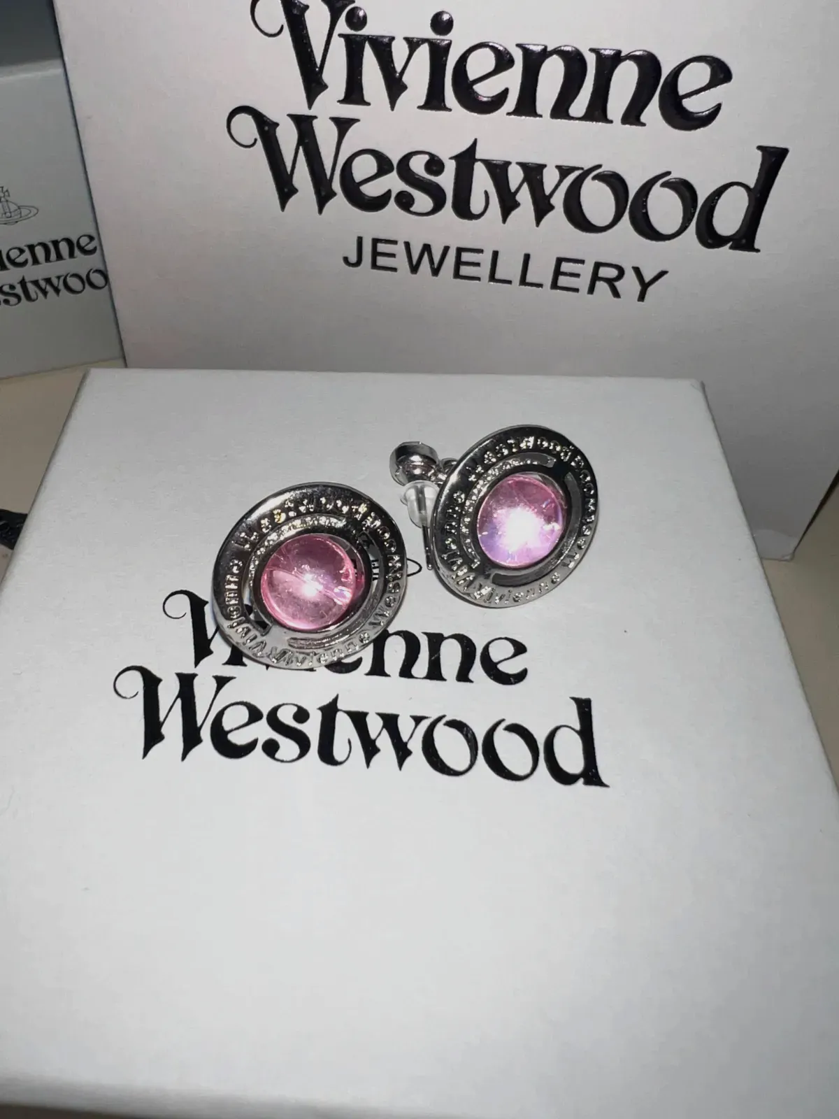 Boucles d'oreilles Vivienne Westwood orb rose – Vivienne Westwood – rose – taille Taille unique 7