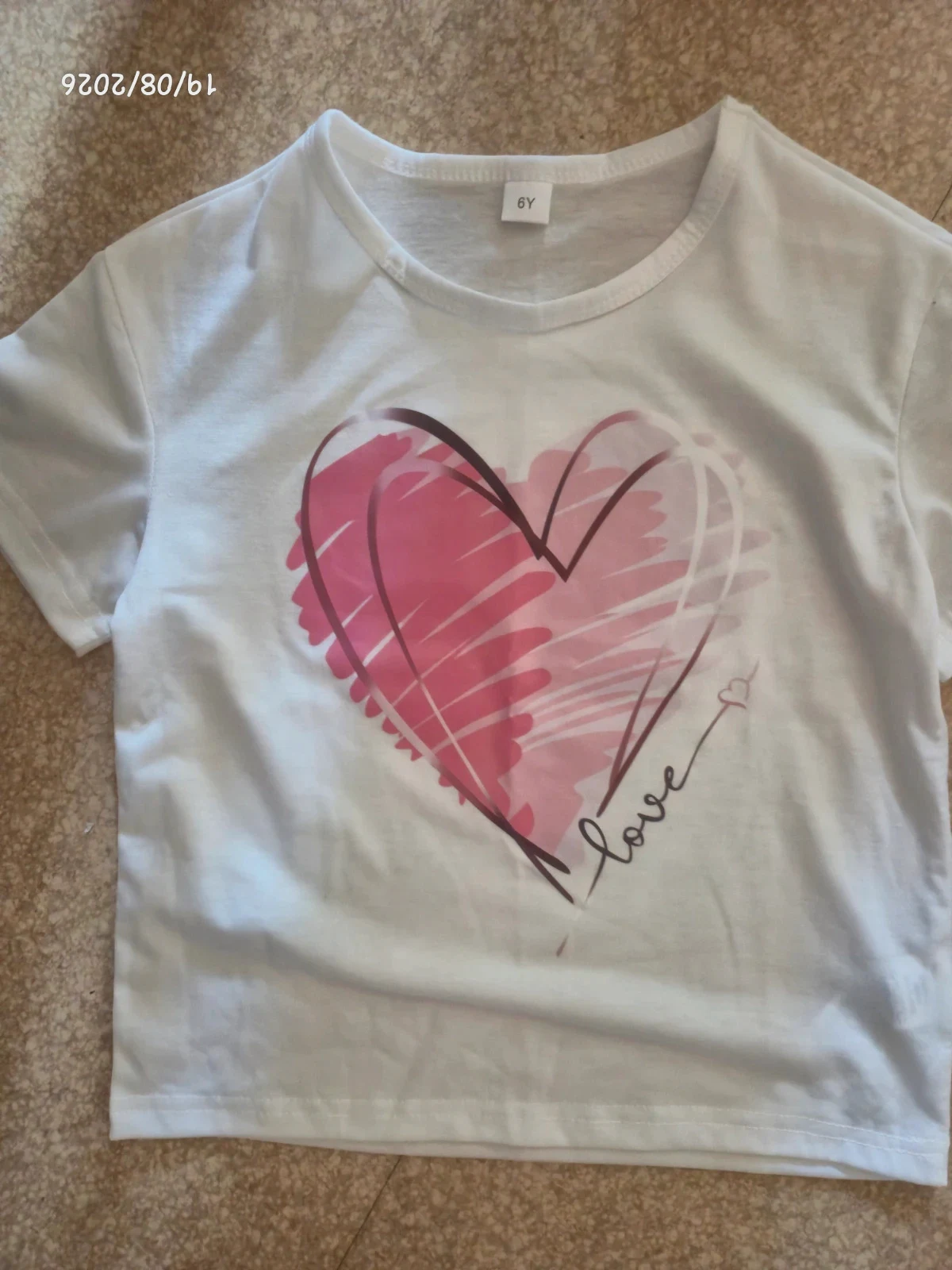 T- shirt / haut / top fille 6 ans - neuf