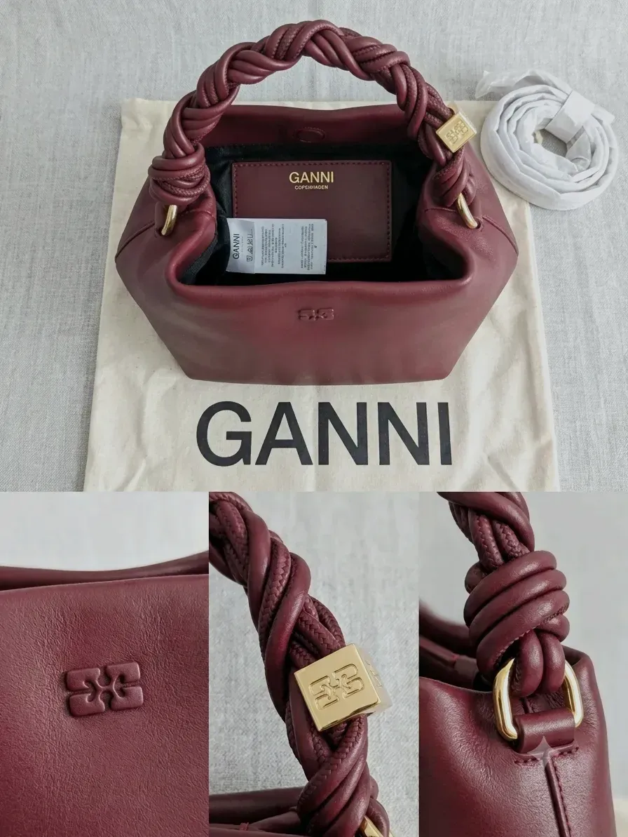 Sac à main femme ganni mini neuf – GANNI – bordeaux – taille Taille unique 2