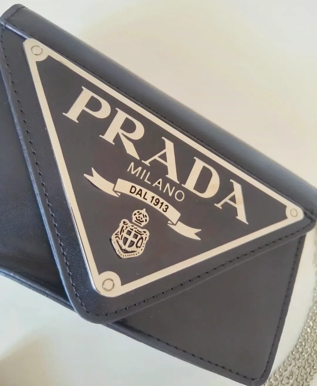 Portefeuille Prada Milano noir chaîne – Prada – noir 2