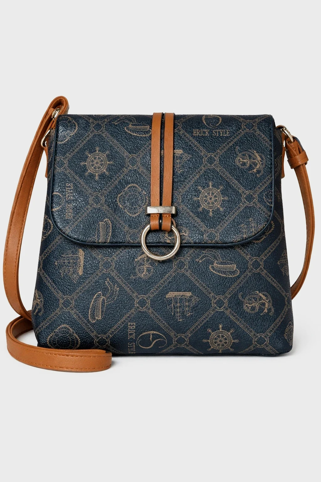 👜 Sac bandoulière Erick Style Noir et Marron – Erick style