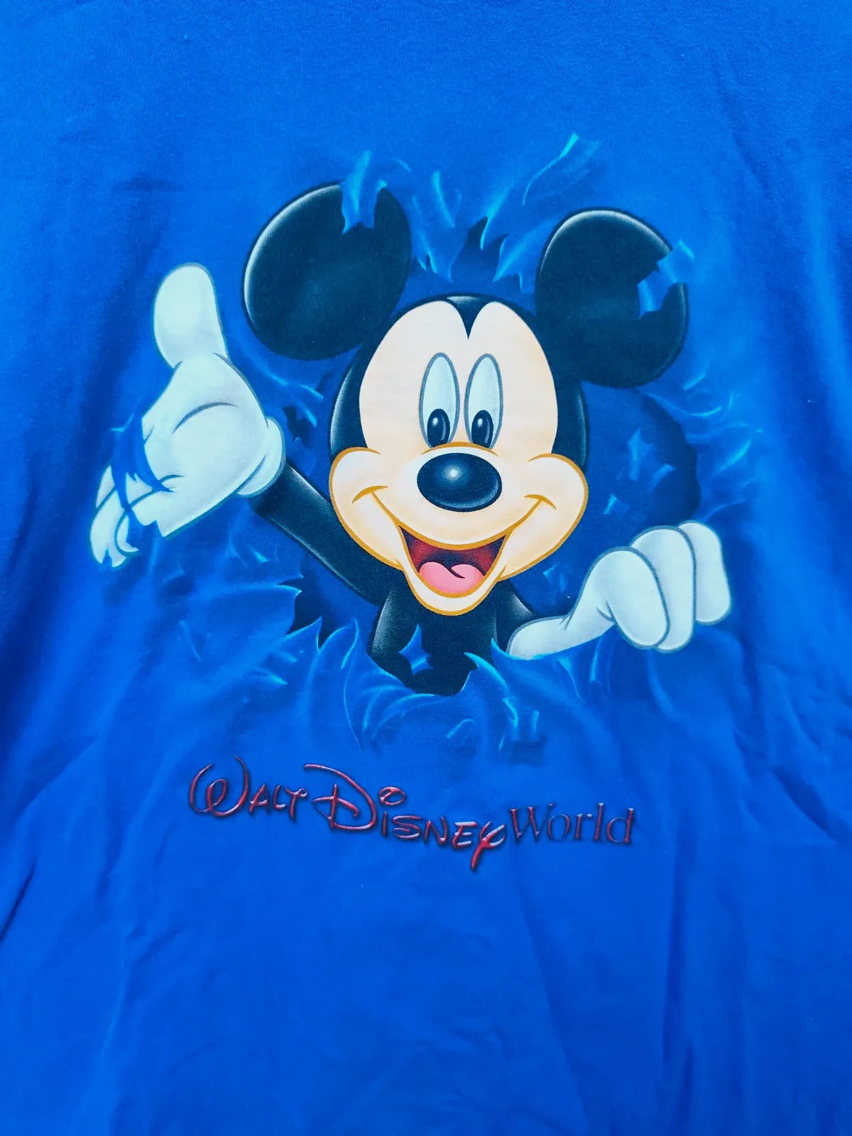 T-shirt Mickey Walt Disney World bleu vintage – Disney – bleu – taille L 3